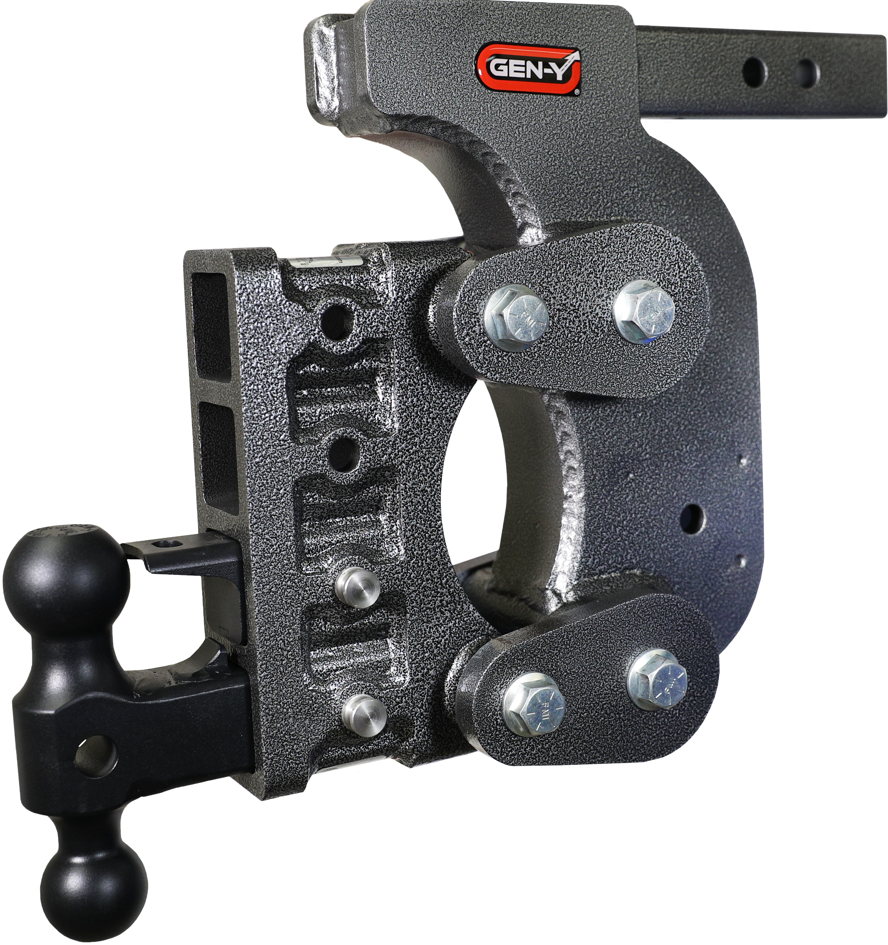GEN-Y Hitch BOSS TORSION-FLEX 2" Shank 12.5" Drop 1.7K TW 16K Hitch & Dual-Ball & Pintle Lock & Stab Kit