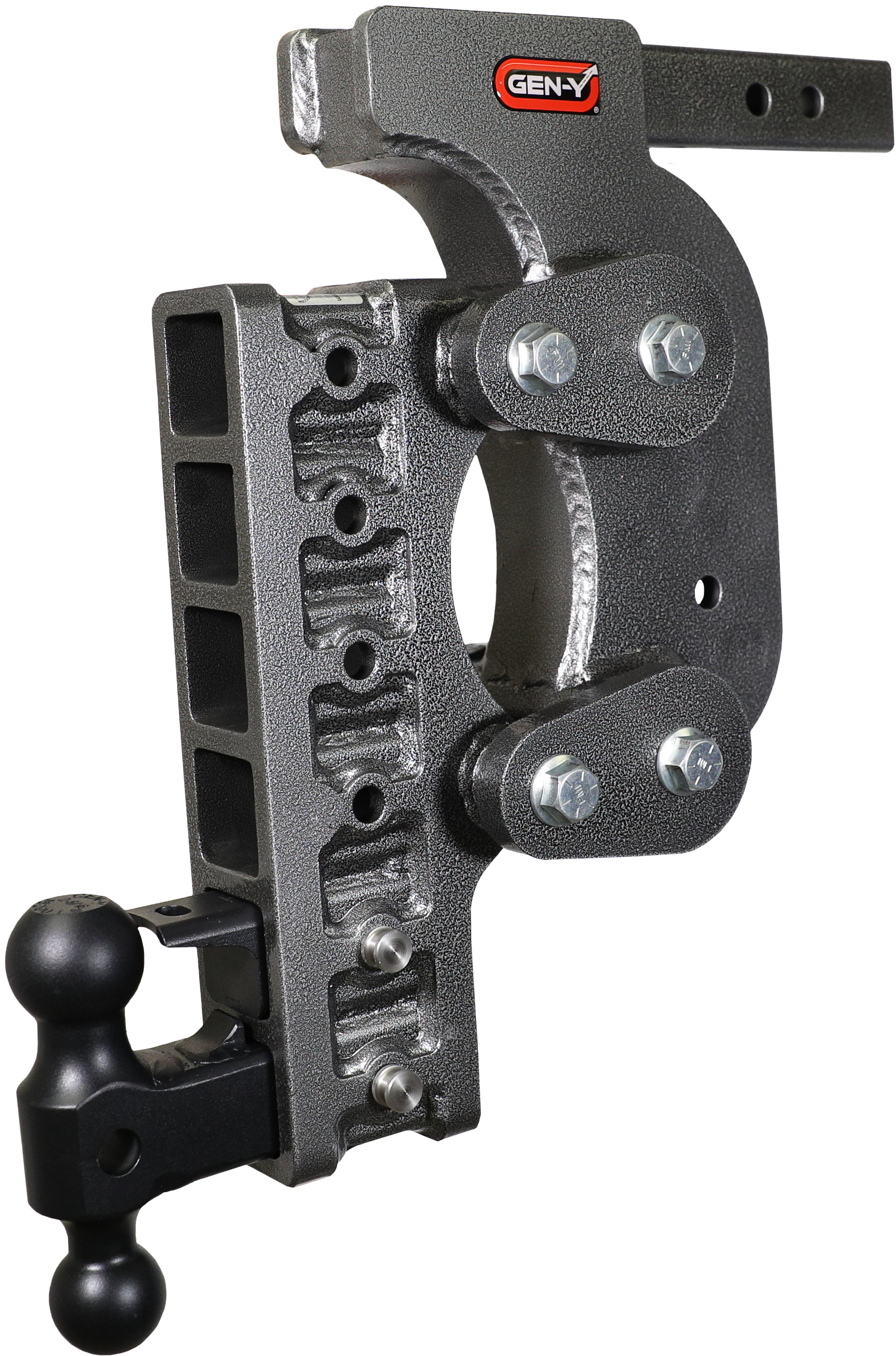 GEN-Y Hitch BOSS TORSION-FLEX 2" Shank 17.5" Drop 1.7K TW 16K Hitch & Dual-Ball & Pintle Lock & Stab Kit
