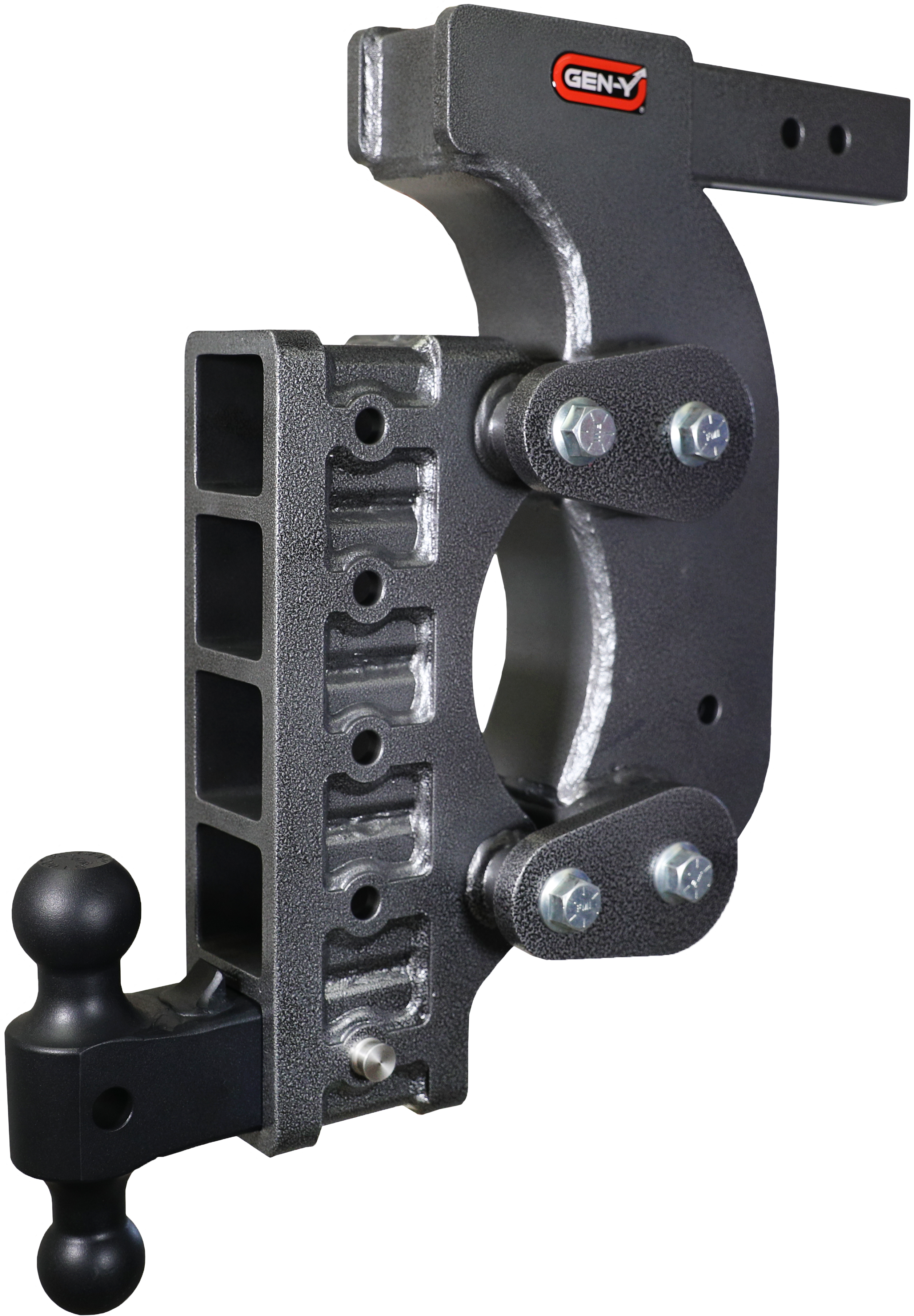 GEN-Y Hitch BOSS TORSION-FLEX 2.5" Receiver 18" Drop 2.4K TW 21K Hitch & Dual-Ball & Stabilizer Kit