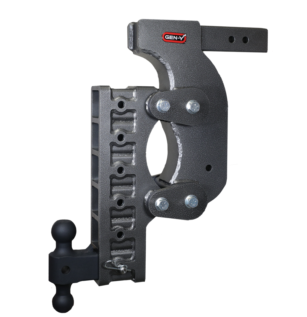 GEN-Y Hitch BOSS TORSION-FLEX 2.5" Receiver 21" Drop 2.4K TW 21K Hitch & Dual-Ball & Stabilizer Kit