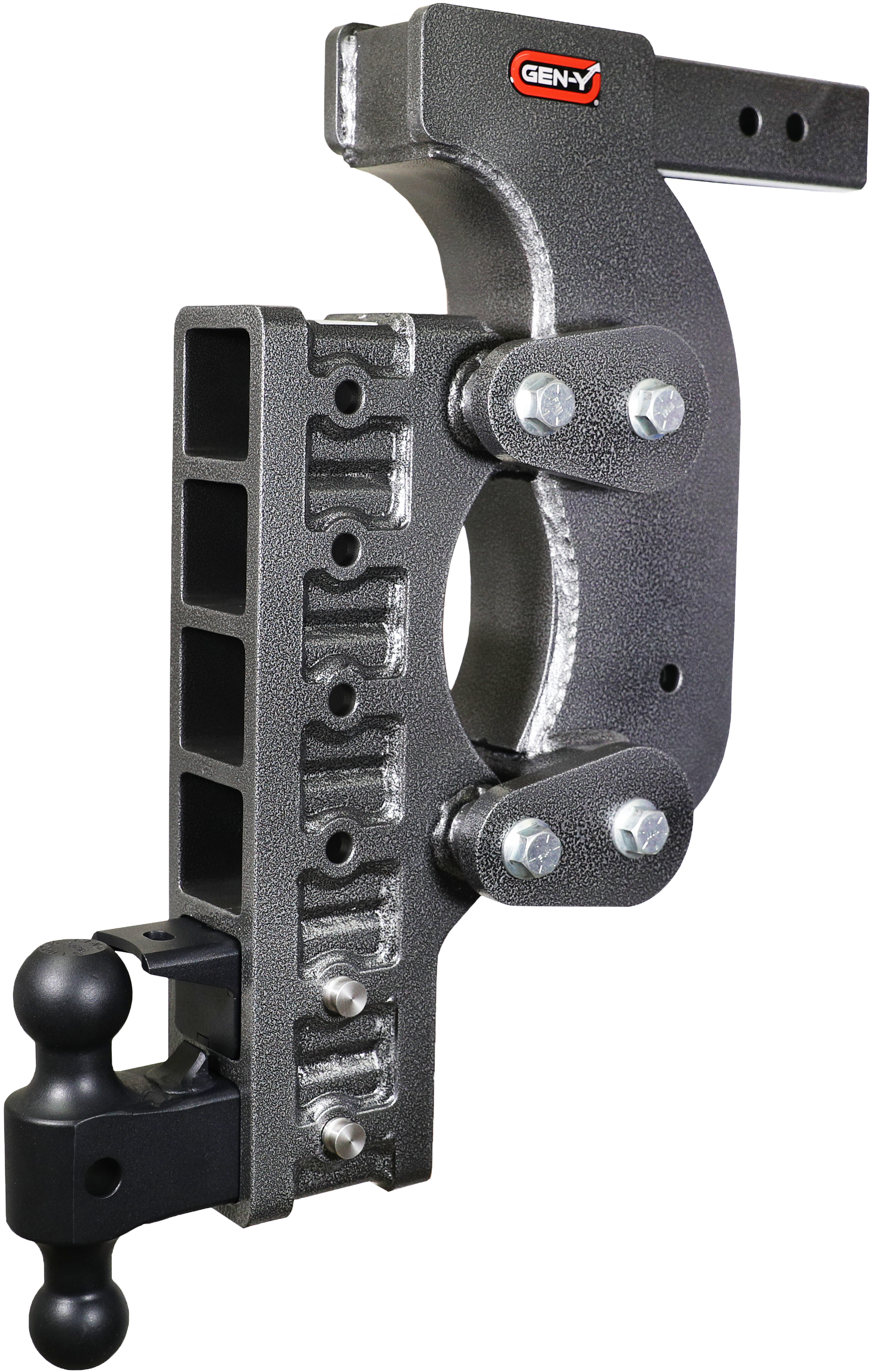 GEN-Y Hitch BOSS TORSION-FLEX 2.5" Receiver 21" Drop 2.4K TW 21K Hitch & Dual-Ball & Pintle Lock & Stab Kit