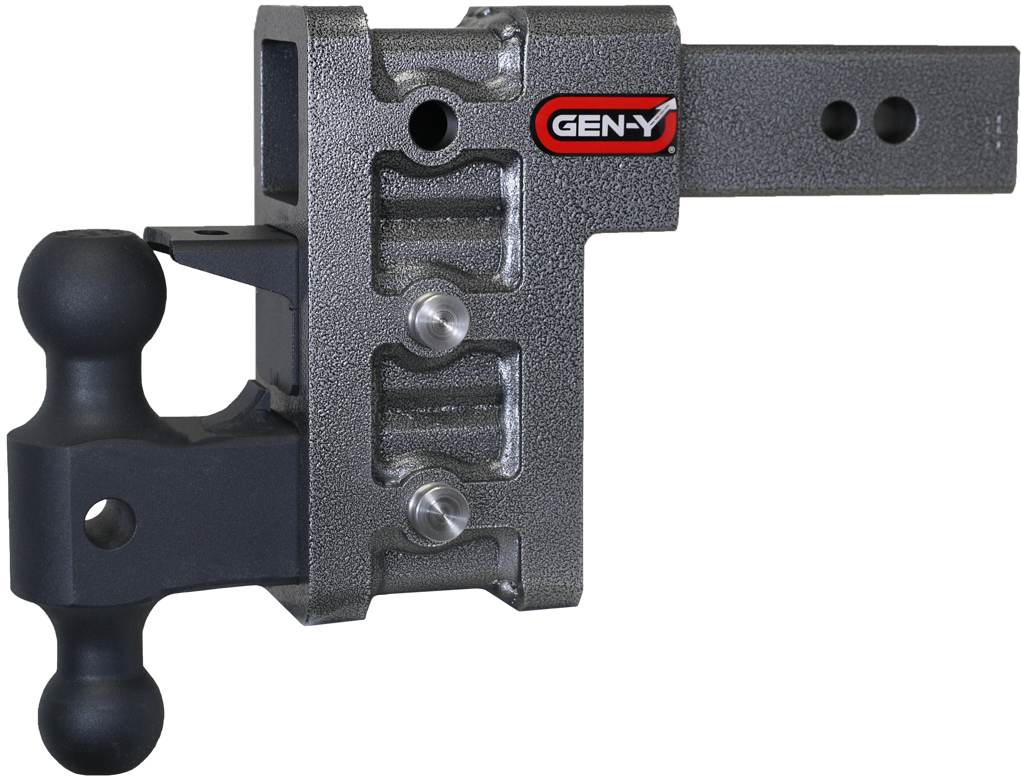 GEN-Y Hitch MEGA-DUTY 2.5" Shank 6" Drop 3.5K TW 32K Hitch & Dual-Ball & Pintle Lock