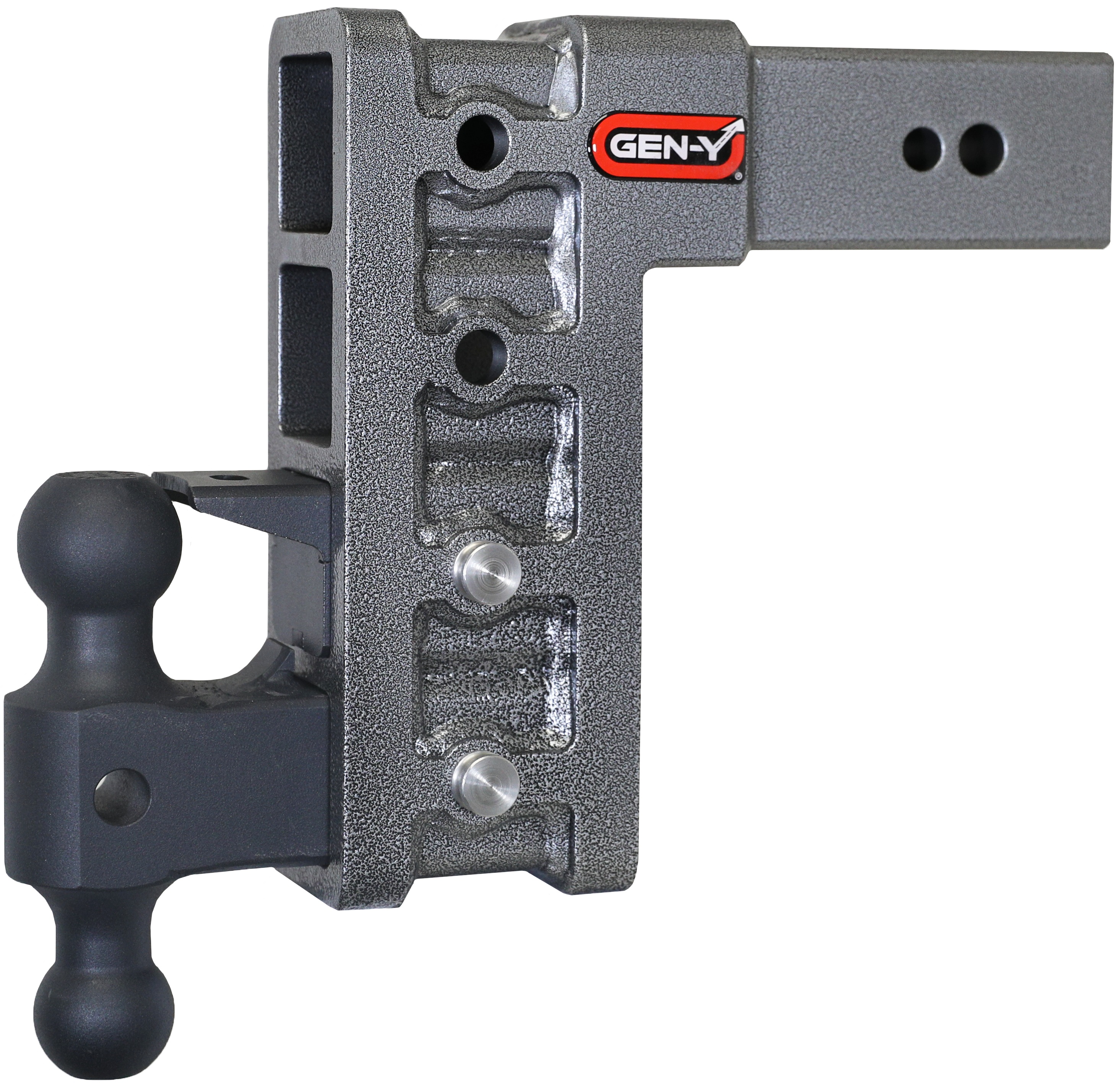 GEN-Y Hitch MEGA-DUTY 3" Shank 9" Drop 3.5K TW 32K Hitch & Dual-Ball & Pintle Lock