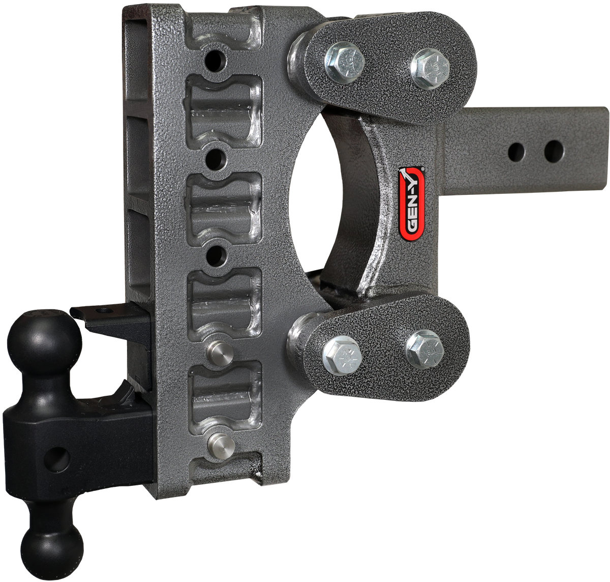 GEN-Y Hitch BOSS TORSION-FLEX 3" Shank 9" Drop 2.4K TW 21K Hitch & Dual-Ball & Pintle Lock