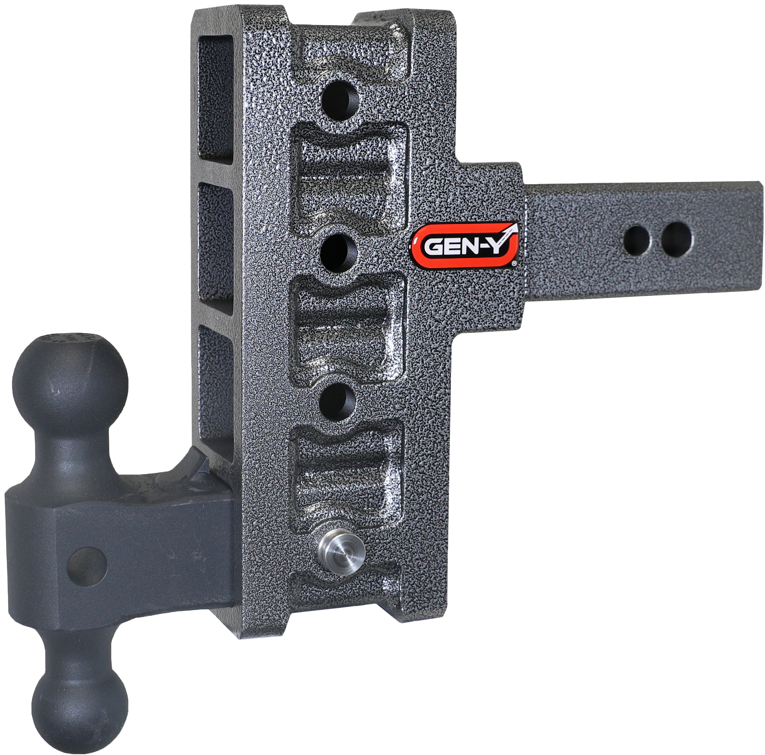 GEN-Y Hitch MEGA-DUTY 2.5" Offset Shank 3" rise 6" Drop 3.5K TW 32K Hitch & Dual-Ball