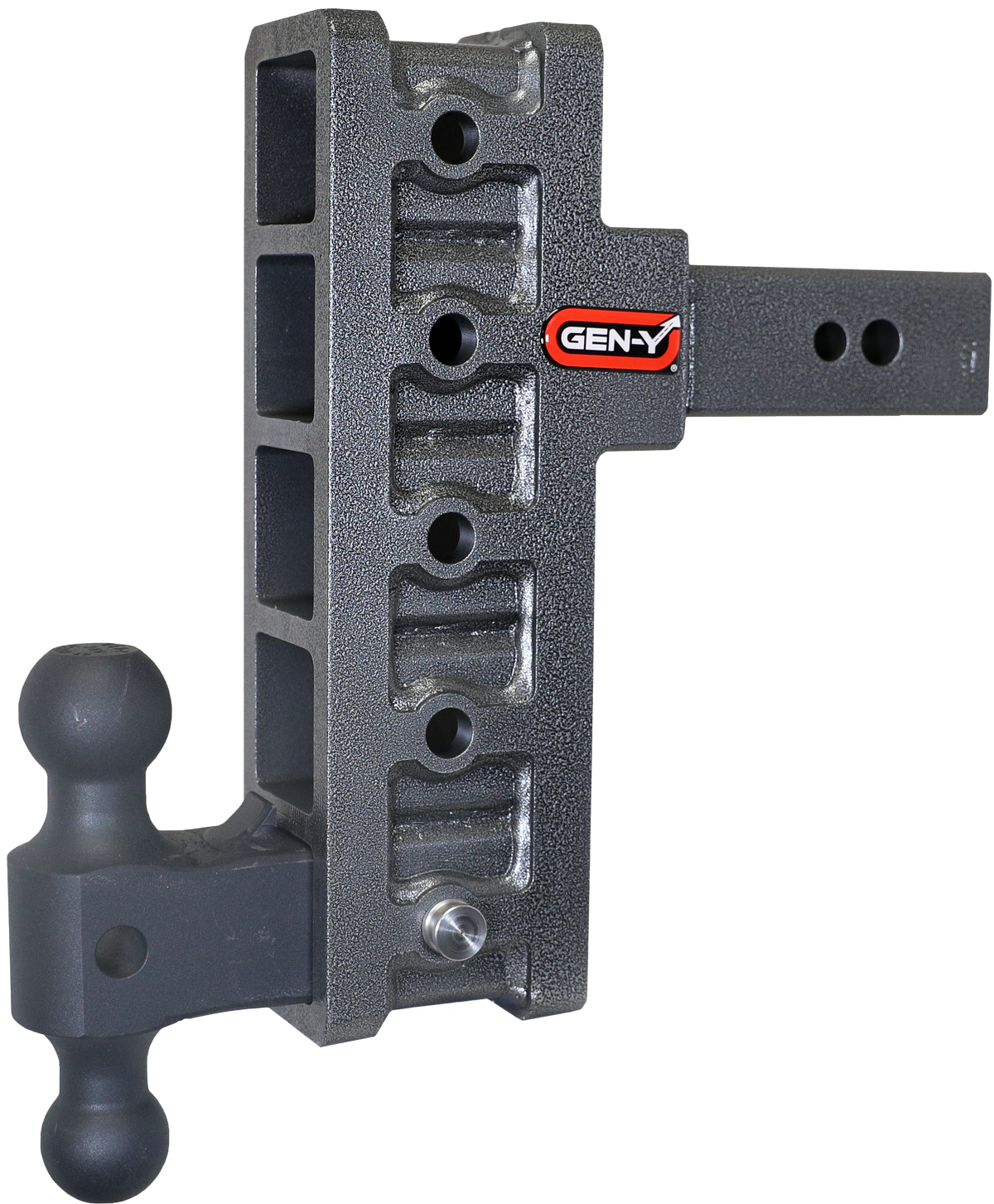 GEN-Y Hitch MEGA-DUTY 2.5" Offset Shank 3" Rise 9" Drop 3.5K TW 32K Hitch & Dual-Ball