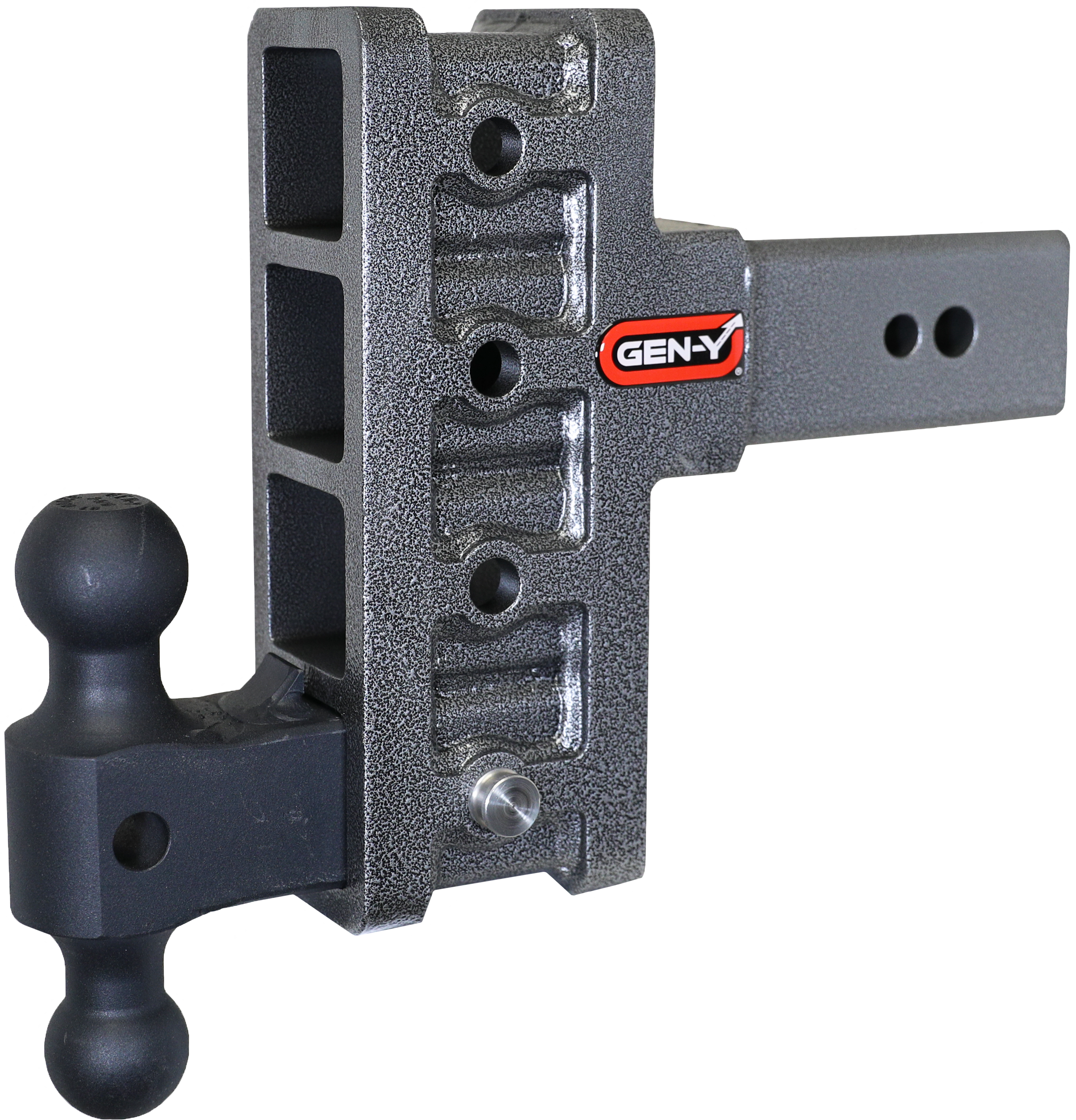 GEN-Y Hitch MEGA-DUTY 3" Offset Shank 3" Rise 6" Drop 3.5K TW 32K Hitch & Dual-Ball