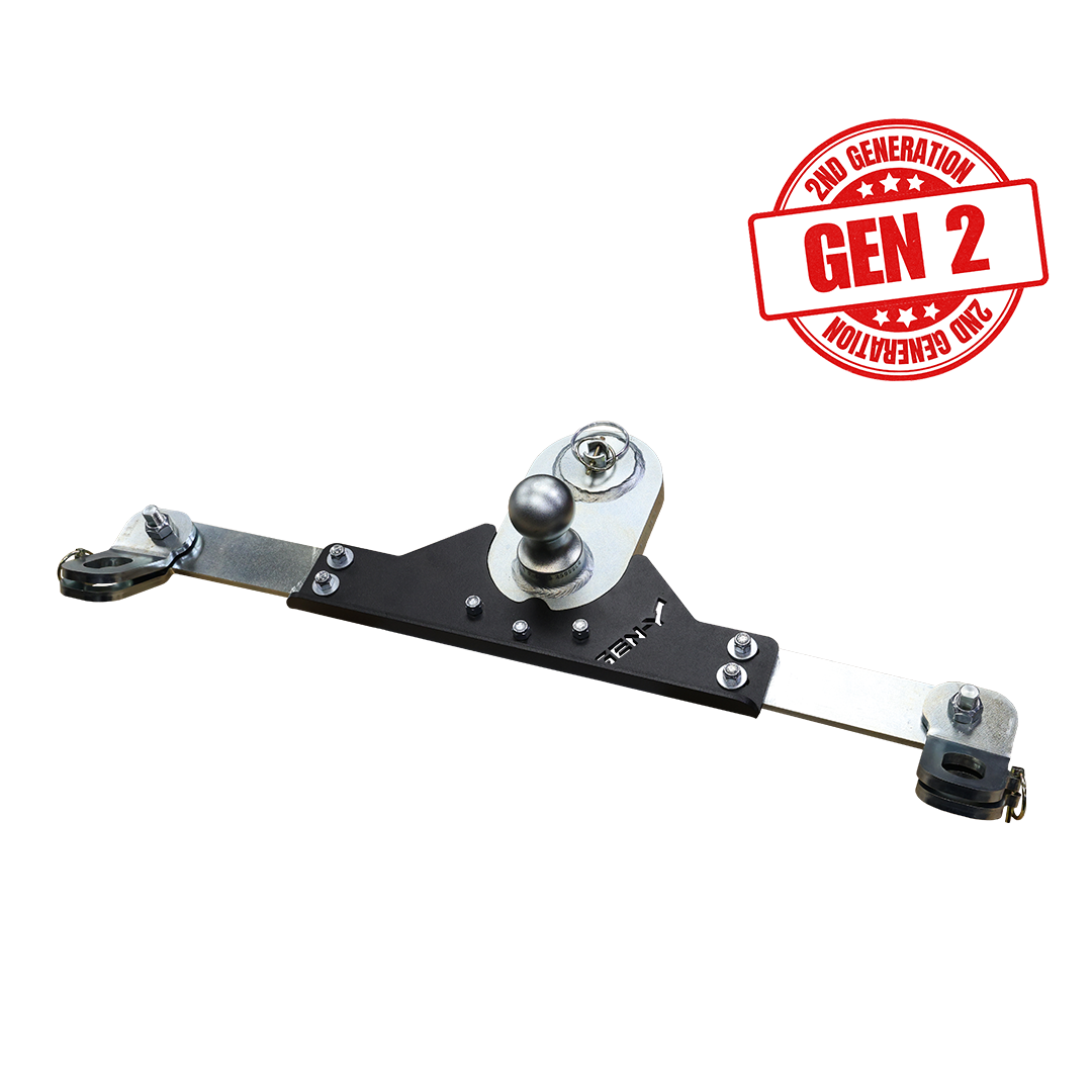 GEN-Y Hitch MAIN ASSY - GoosePuck GEN II - 5" Offset - 25K Overall Towing - With Safety Chain Anchors Incorporated - Ford 2017 to Current