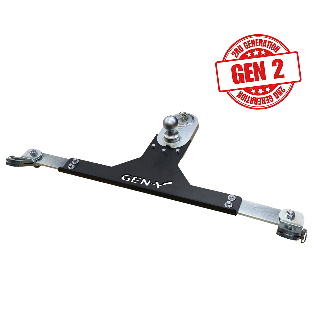 GEN-Y Hitch MAIN ASSY - GoosePuck GEN II - 5" Offset - 25K Overall Towing - With Safety Chain Anchors Incorporated - Dodge RAM