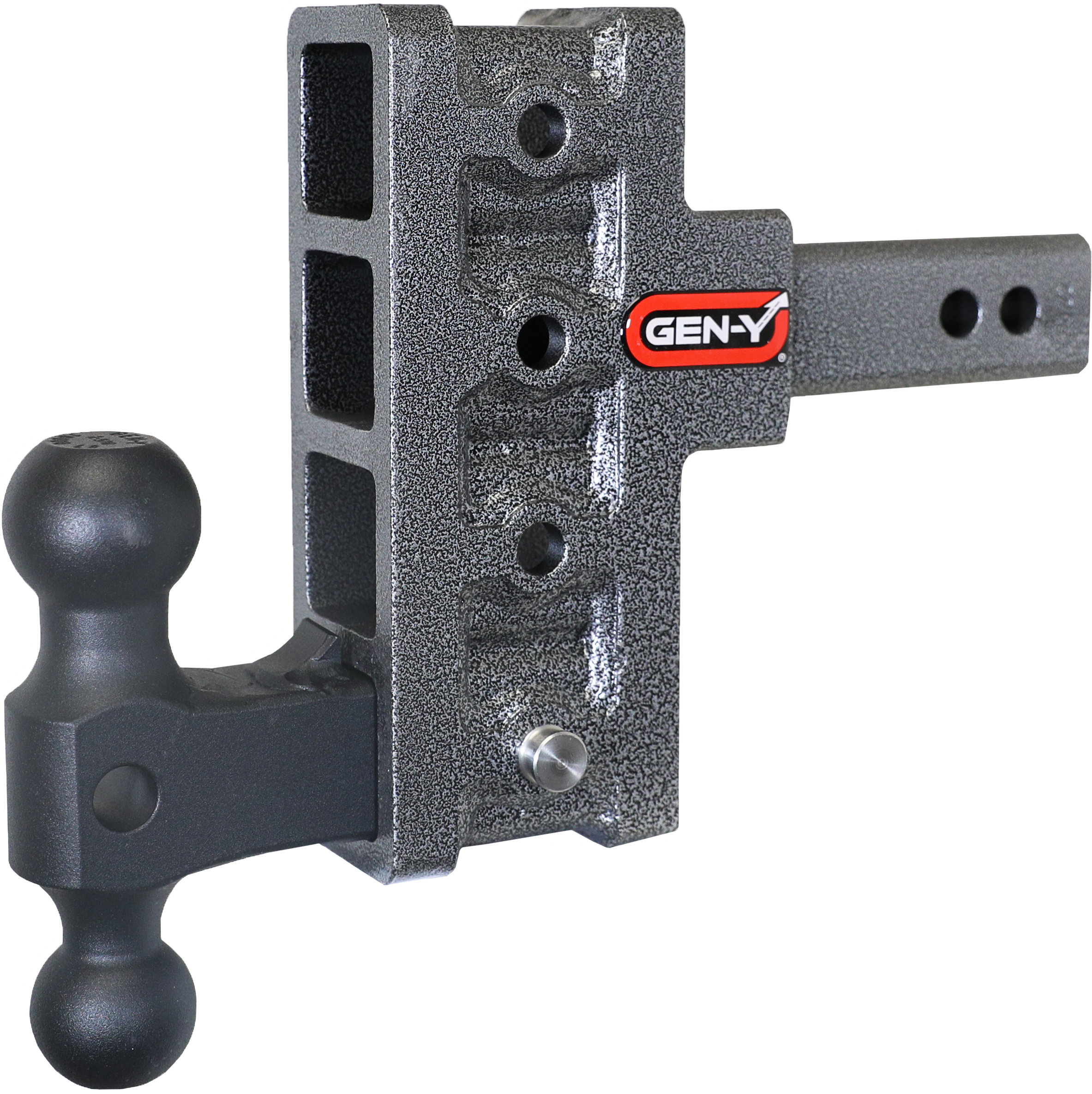 GEN-Y Hitch MEGA-DUTY 2" Offset Shank 2.5 Rise 5" Drop 2K TW 16K Hitch & Dual-Ball
