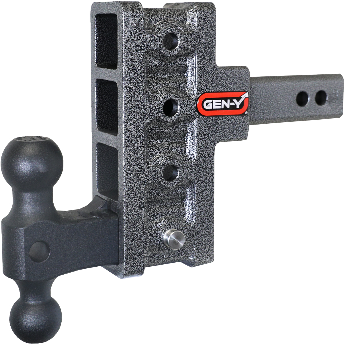 GEN-Y Hitch MEGA-DUTY 2" Offset Shank 2.5 Rise 5" Drop 2K TW 16K Hitch & Dual-Ball