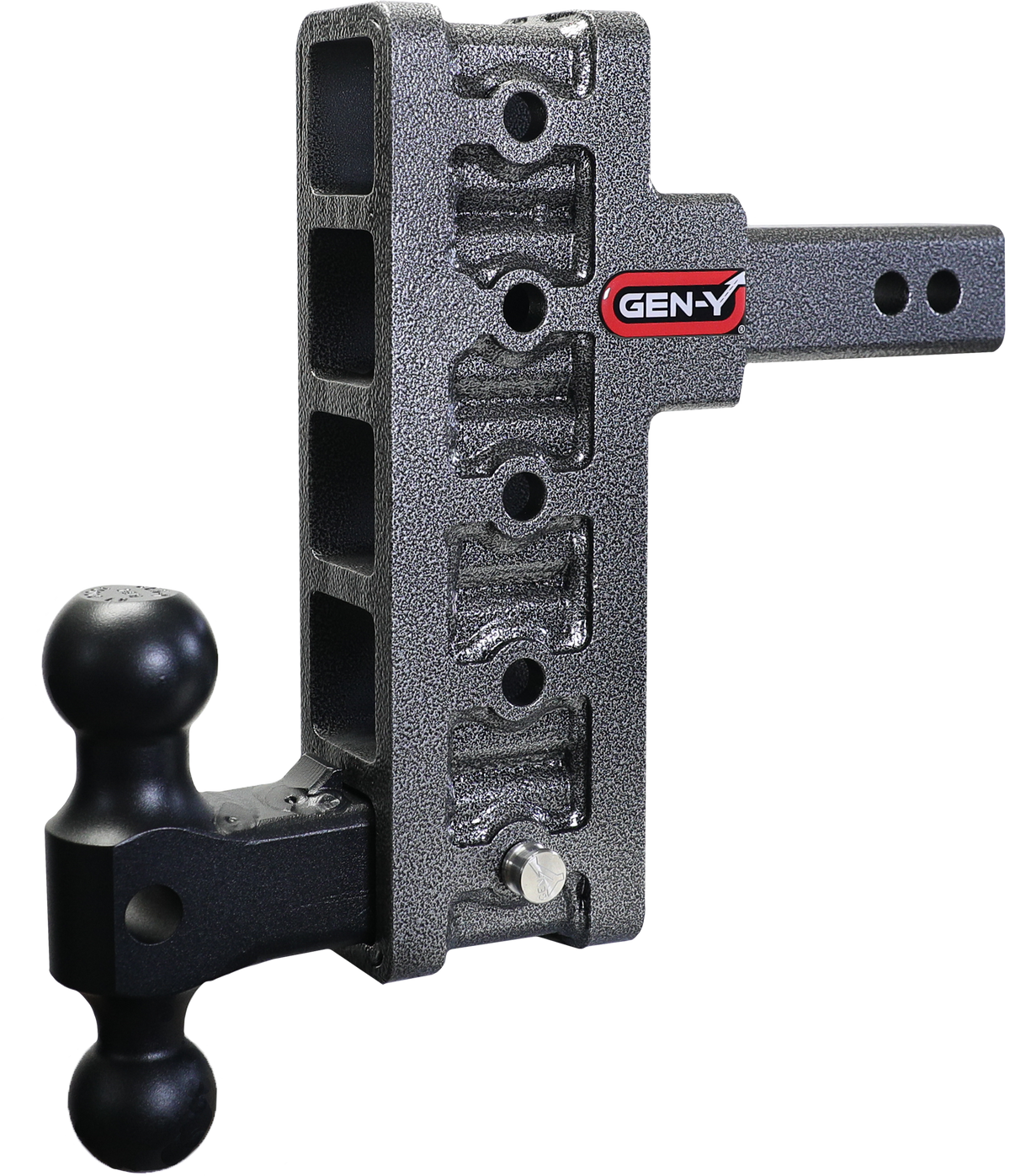 GEN-Y Hitch MEGA-DUTY 2" Offset Shank 2.5" Rise 7.5" Drop 2K TW 16K Hitch & Dual-Ball