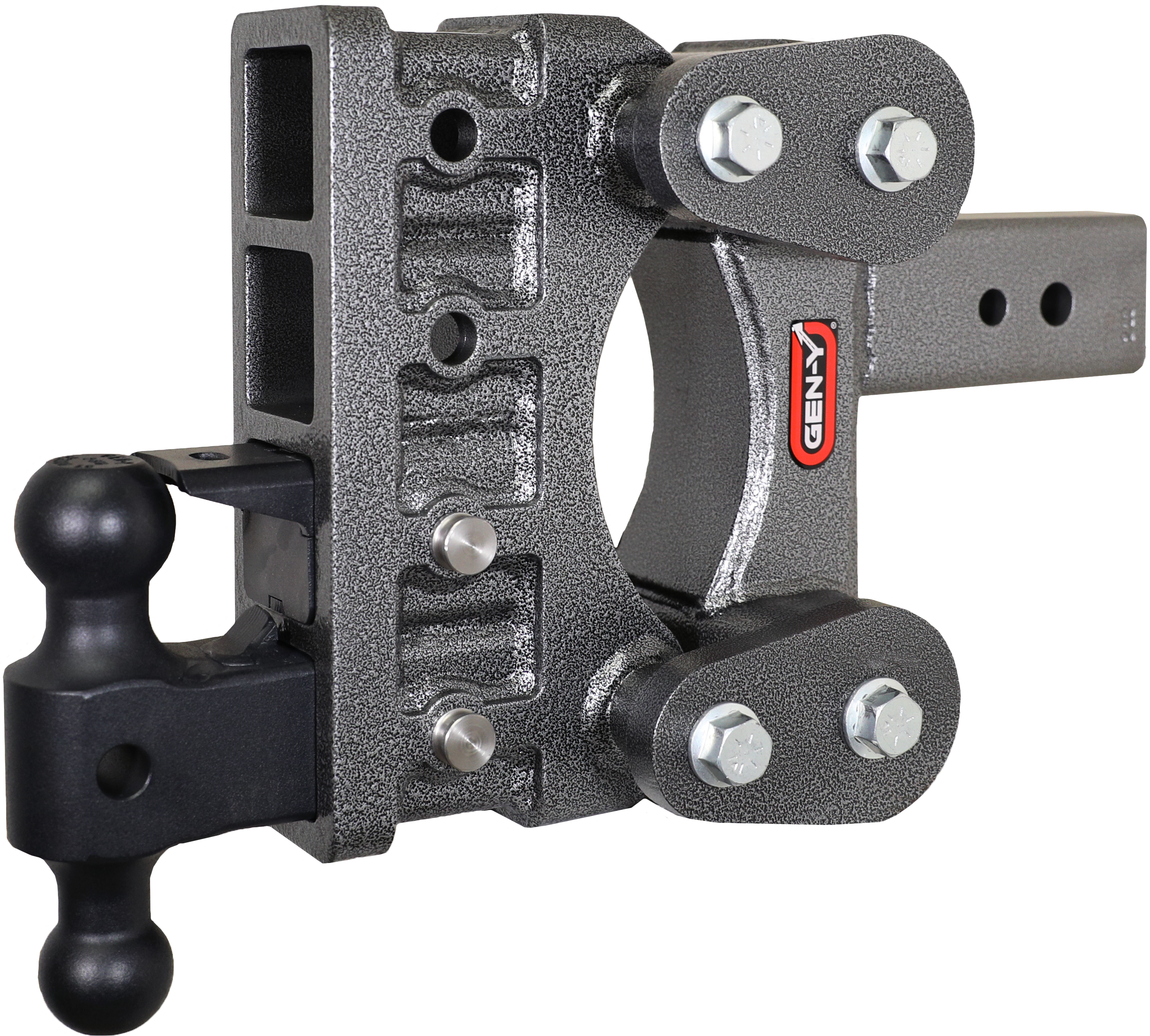 GEN-Y Hitch BOSS TORSION-FLEX 3" Shank 6" Drop 3.5K TW 32K Hitch & Dual-Ball & Pintle Lock