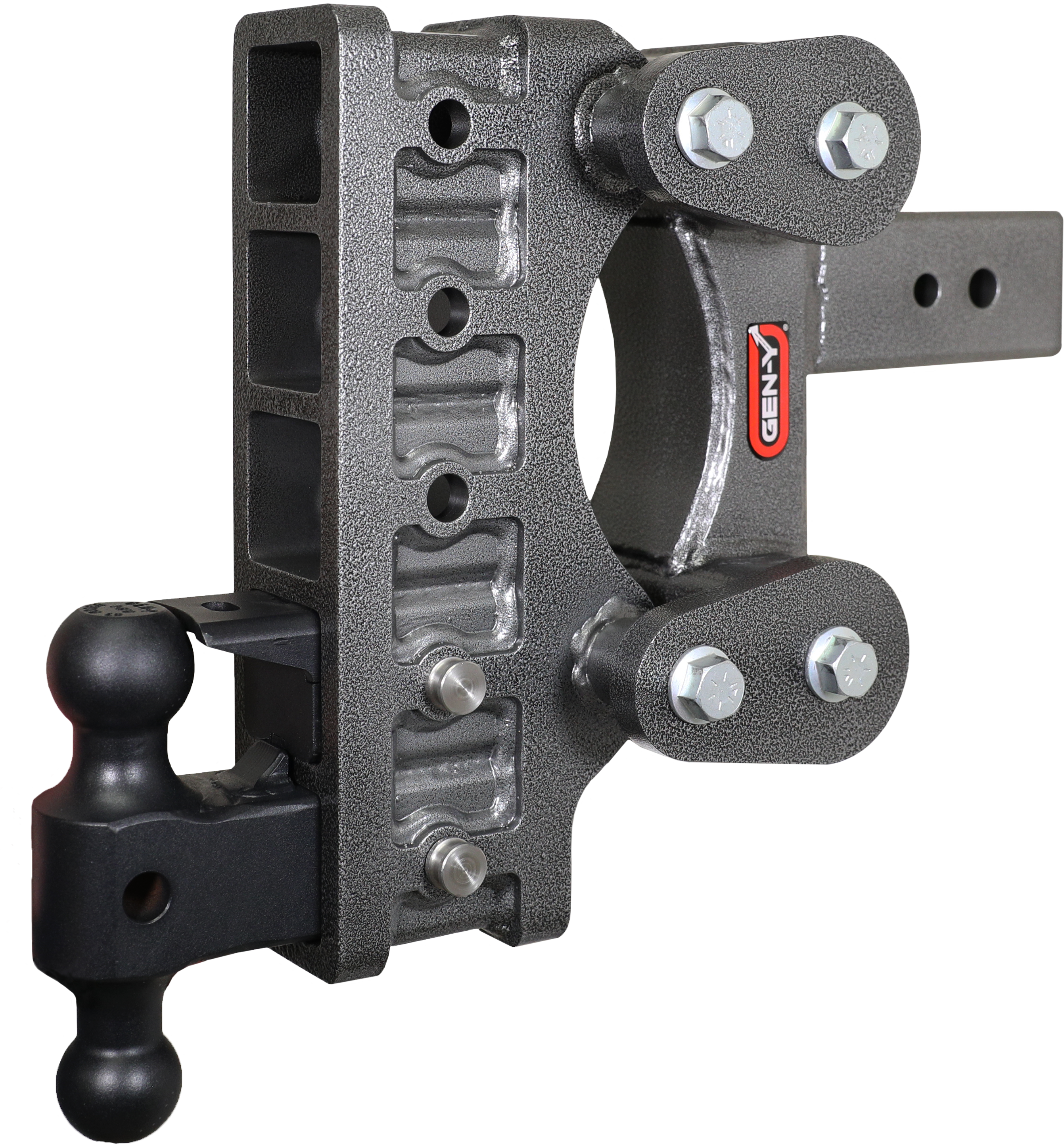 GEN-Y Hitch BOSS TORSION-FLEX 3" Shank 9" Drop 3.5K TW 32K Hitch & Dual-Ball & Pintle Lock
