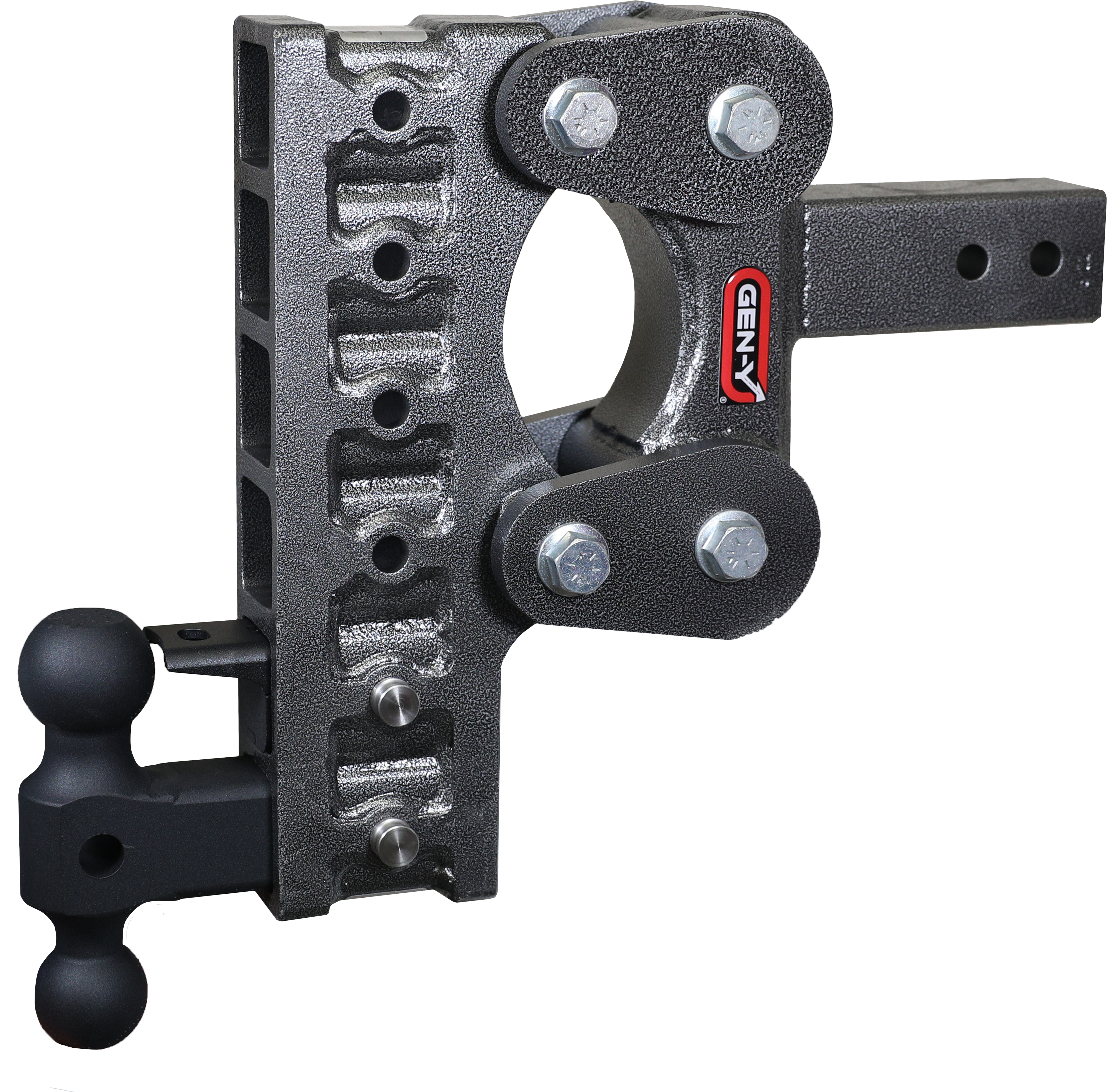 GEN-Y Hitch BOSS TORSION-FLEX 2.5" Shank 10" Drop 1.1K TW 10K Hitch & Dual-Ball & Pintle Lock
