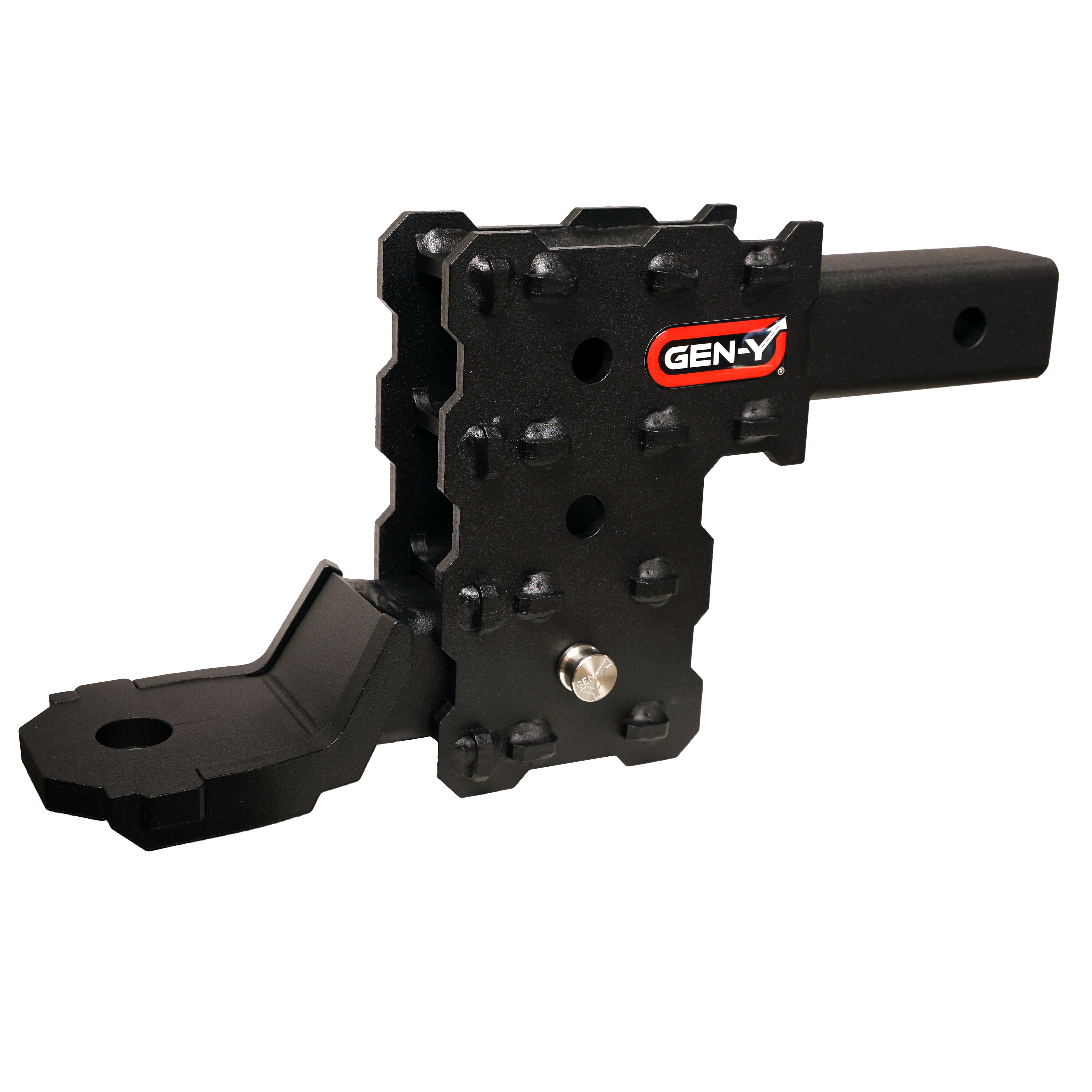 GEN-Y Hitch PHANTOM-X 2" Solid Shank - 4.5" Drop - 1K TW - 10K Hitch - Platinum Ball Mount ().