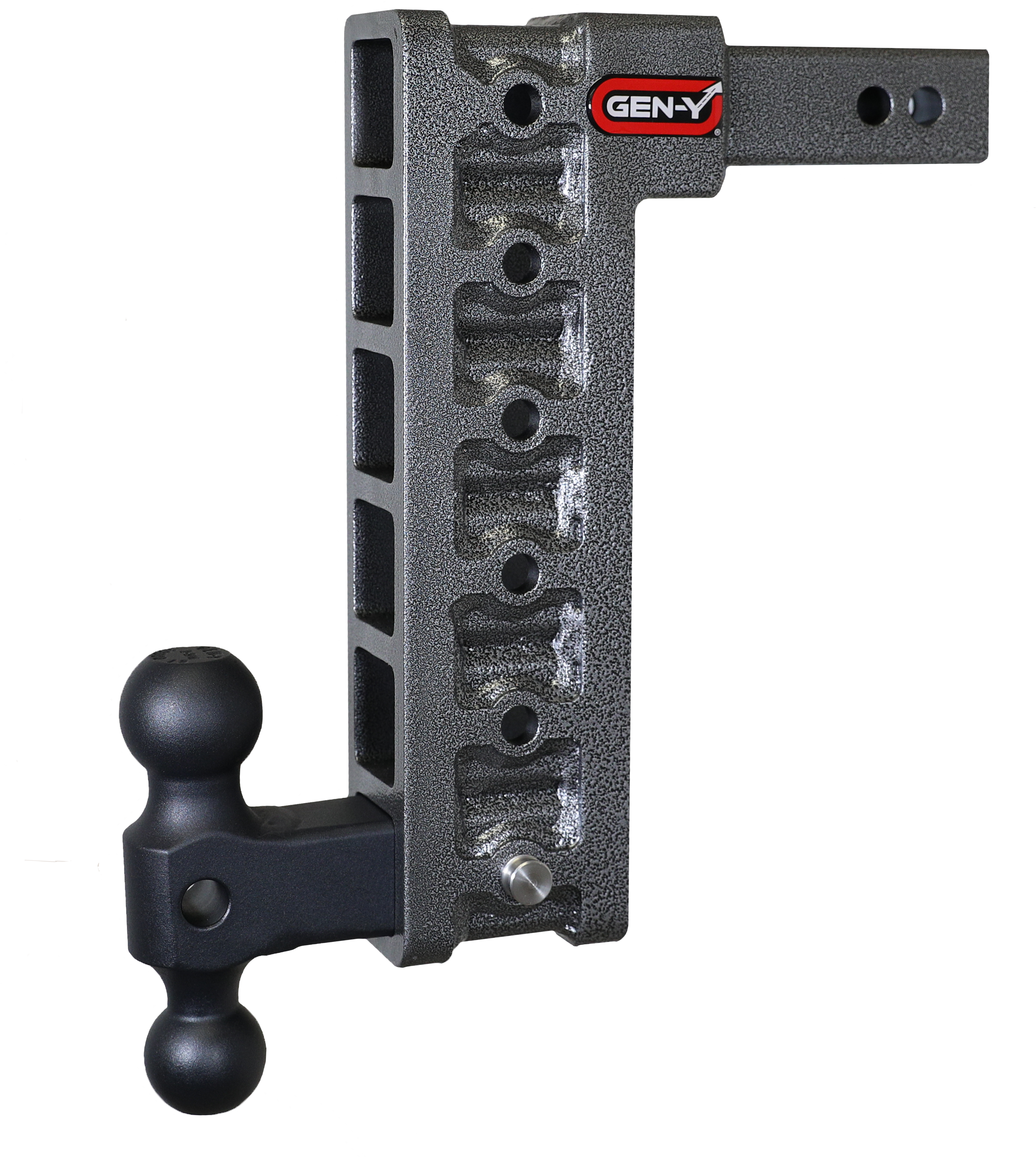GEN-Y Hitch MEGA-DUTY 2" Shank 12.5" Drop 1.5K TW 10K Hitch & Dual-Ball (Stabilizer Kit Recommended:)