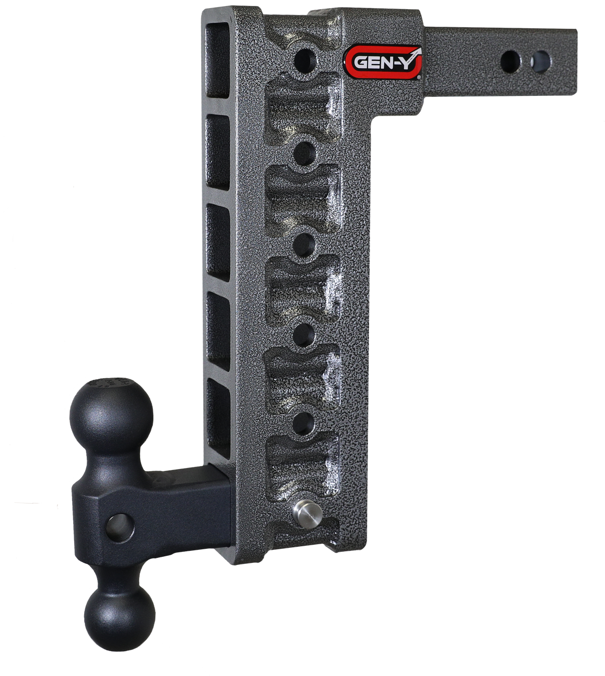 GEN-Y Hitch MEGA-DUTY 2" Shank 12.5" Drop 1.5K TW 10K Hitch & Dual-Ball (Stabilizer Kit Recommended:)