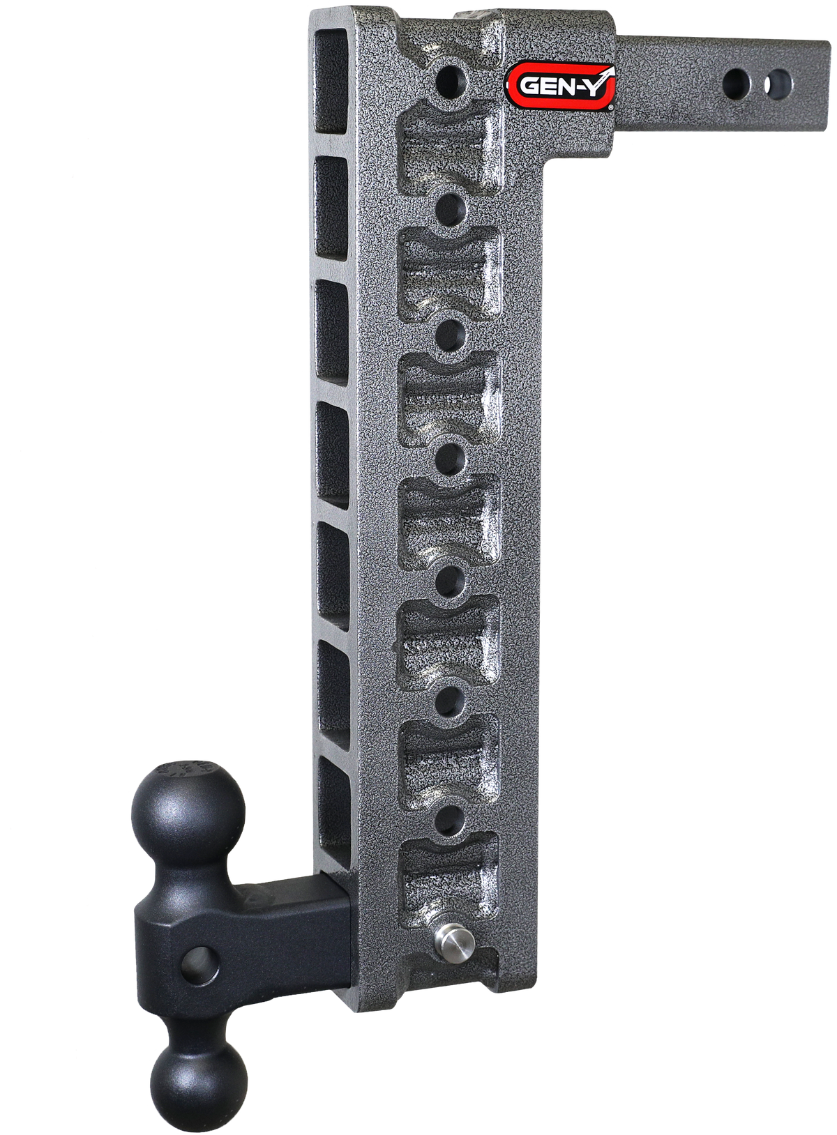 GEN-Y Hitch MEGA-DUTY 2" Shank 17.5" Drop 1.5K TW 10K Hitch & Dual-Ball & Stabilizer Kit