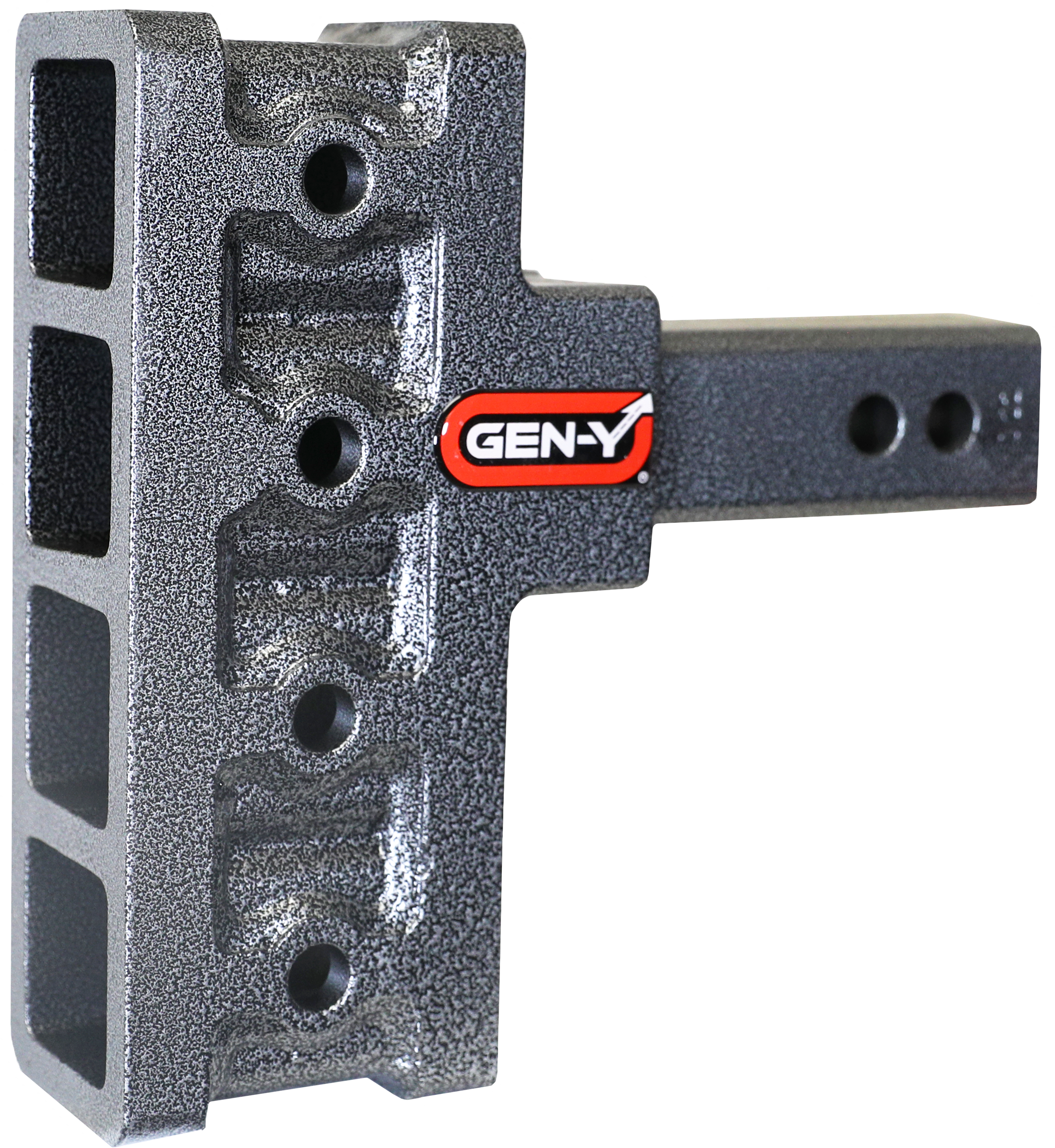 GEN-Y Hitch MEGA-DUTY 2" Offset Shank 2.5 Rise 5" Drop 1.5K TW 10K Hitch Only