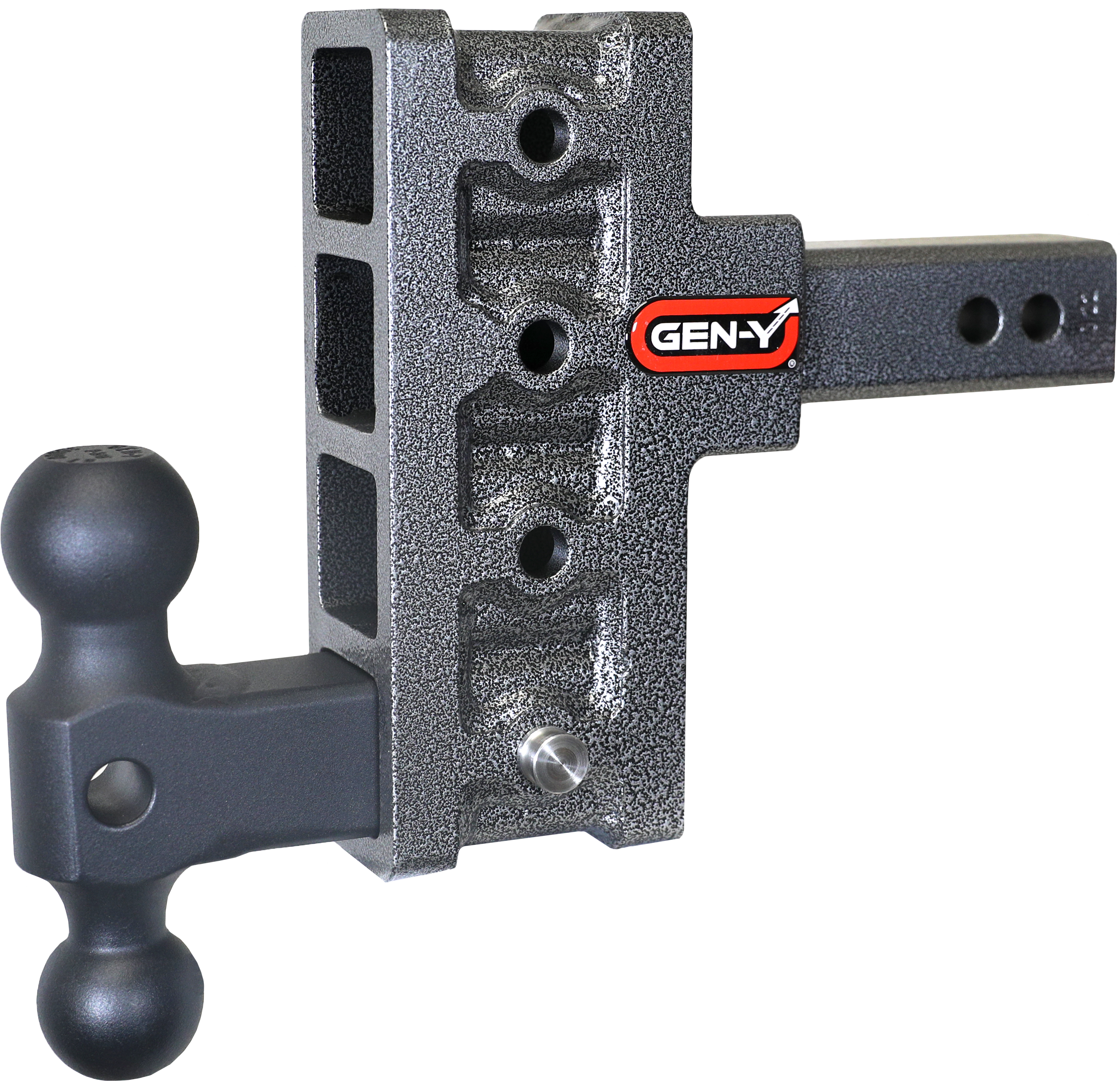 GEN-Y Hitch MEGA-DUTY 2" Offset Shank 2.5 Rise 5" Drop 1.5K TW 10K Hitch & Dual-Ball