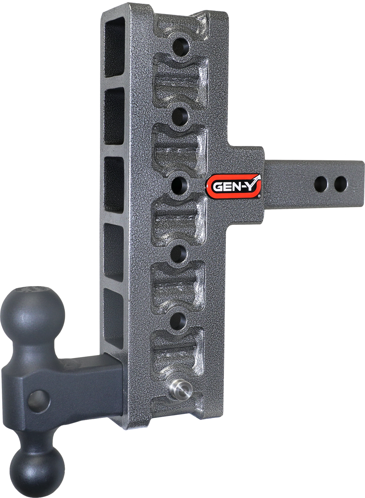 GEN-Y Hitch MEGA-DUTY 2" Offset Shank 5" Rise 7.5" Drop 1.5K TW 10K Hitch & Dual-Ball