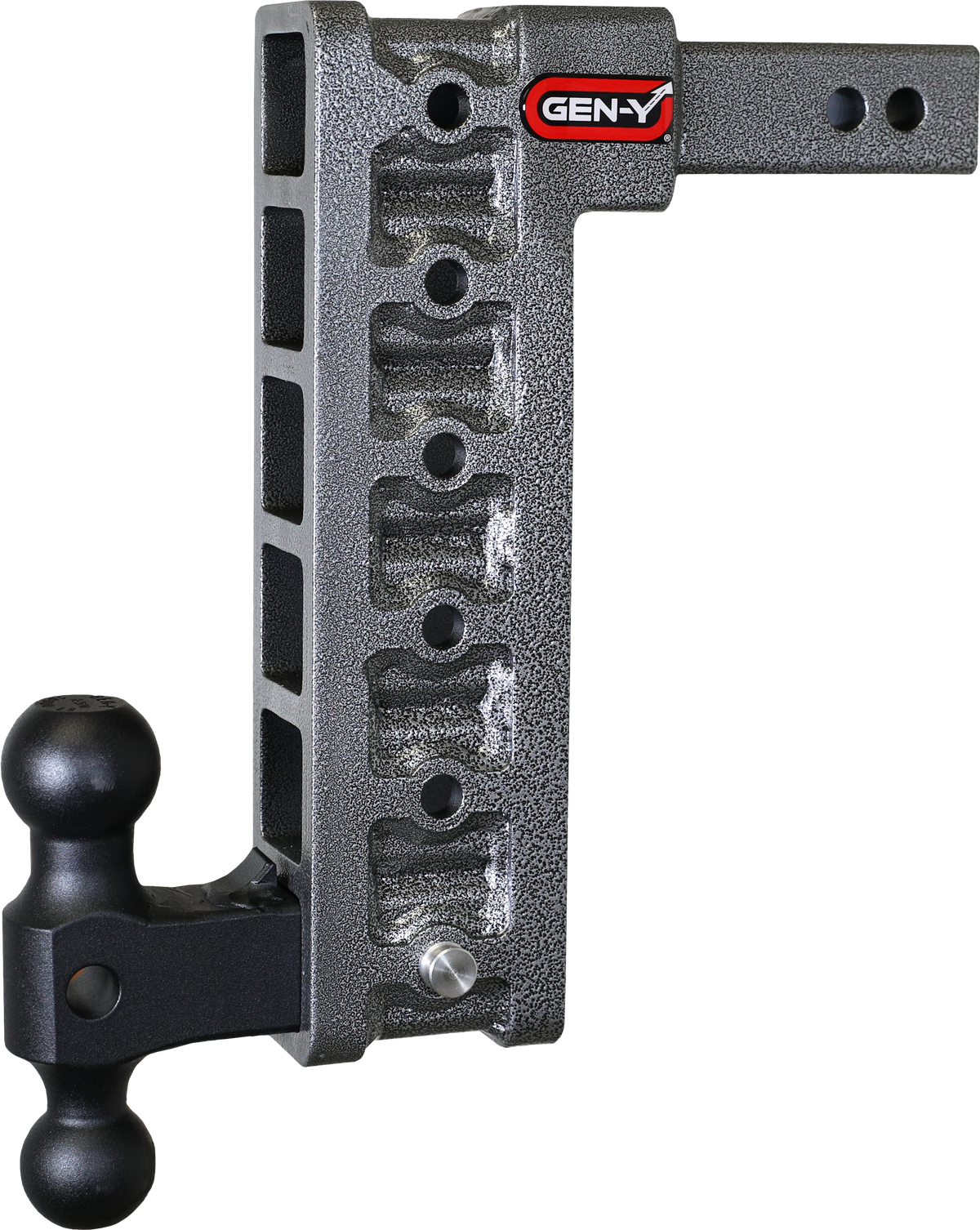 GEN-Y Hitch MEGA-DUTY 2" Shank 12.5" Drop 2K TW 16K Hitch & Dual-Ball (Stabilizer Kit Recommended:)