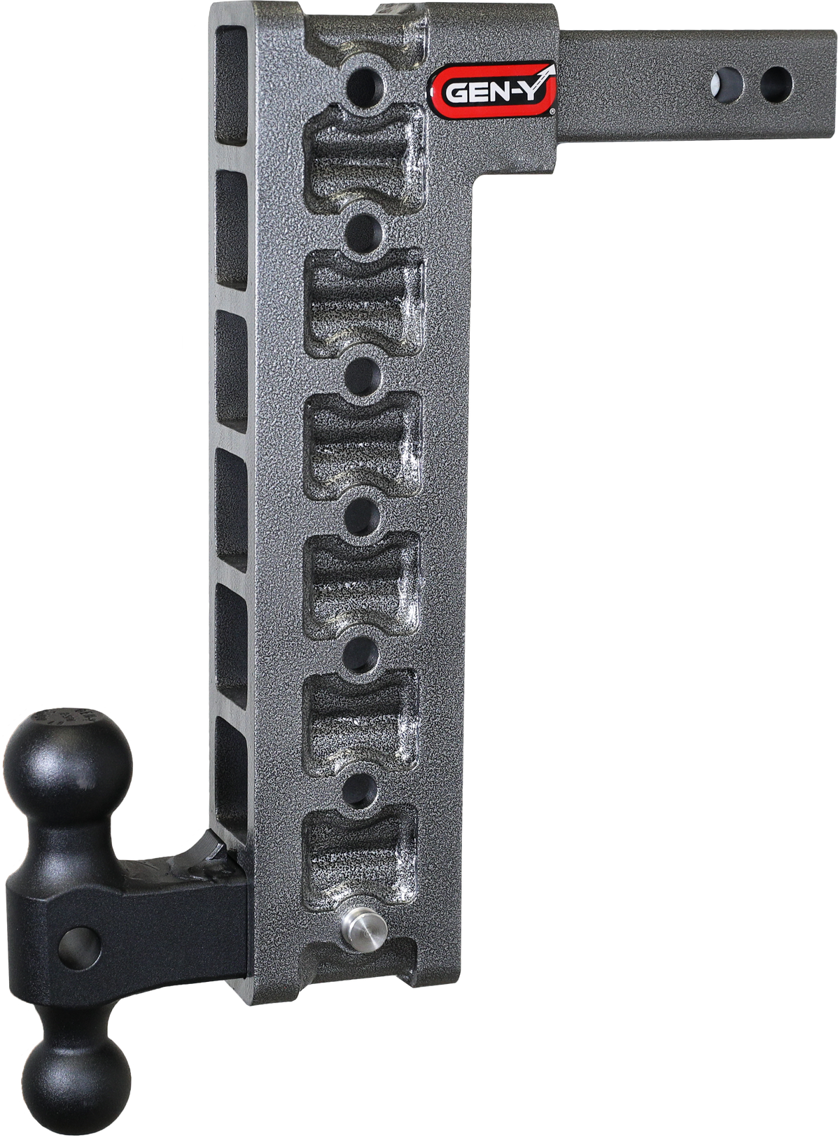 GEN-Y Hitch MEGA-DUTY 2" Shank 15" Drop 2K TW 16K Hitch & Dual-Ball & Stabilizer Kit