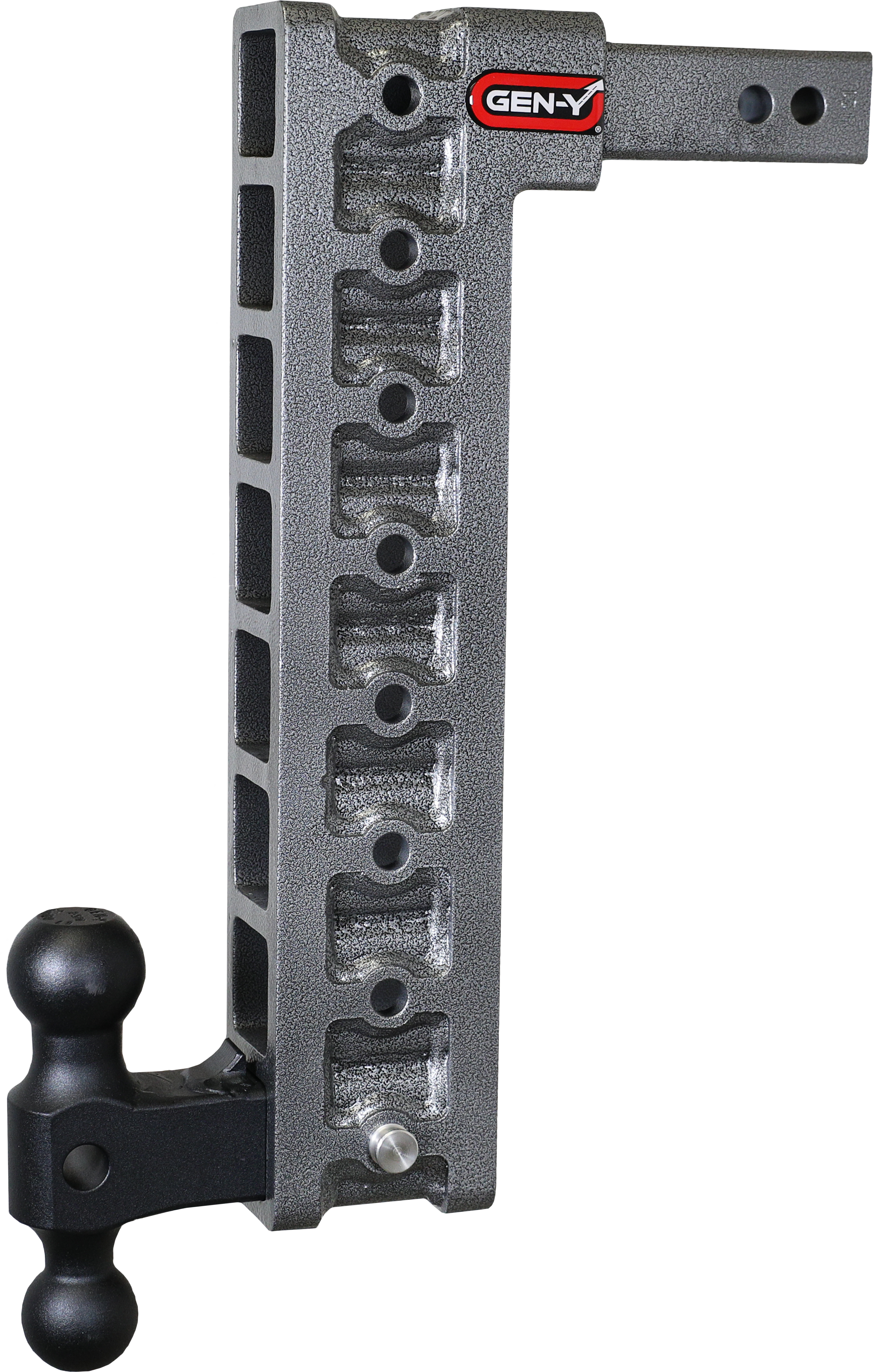 GEN-Y Hitch MEGA-DUTY 2" Shank 17.5" Drop 2K TW 16K Hitch & Dual-Ball & Stabilizer Kit