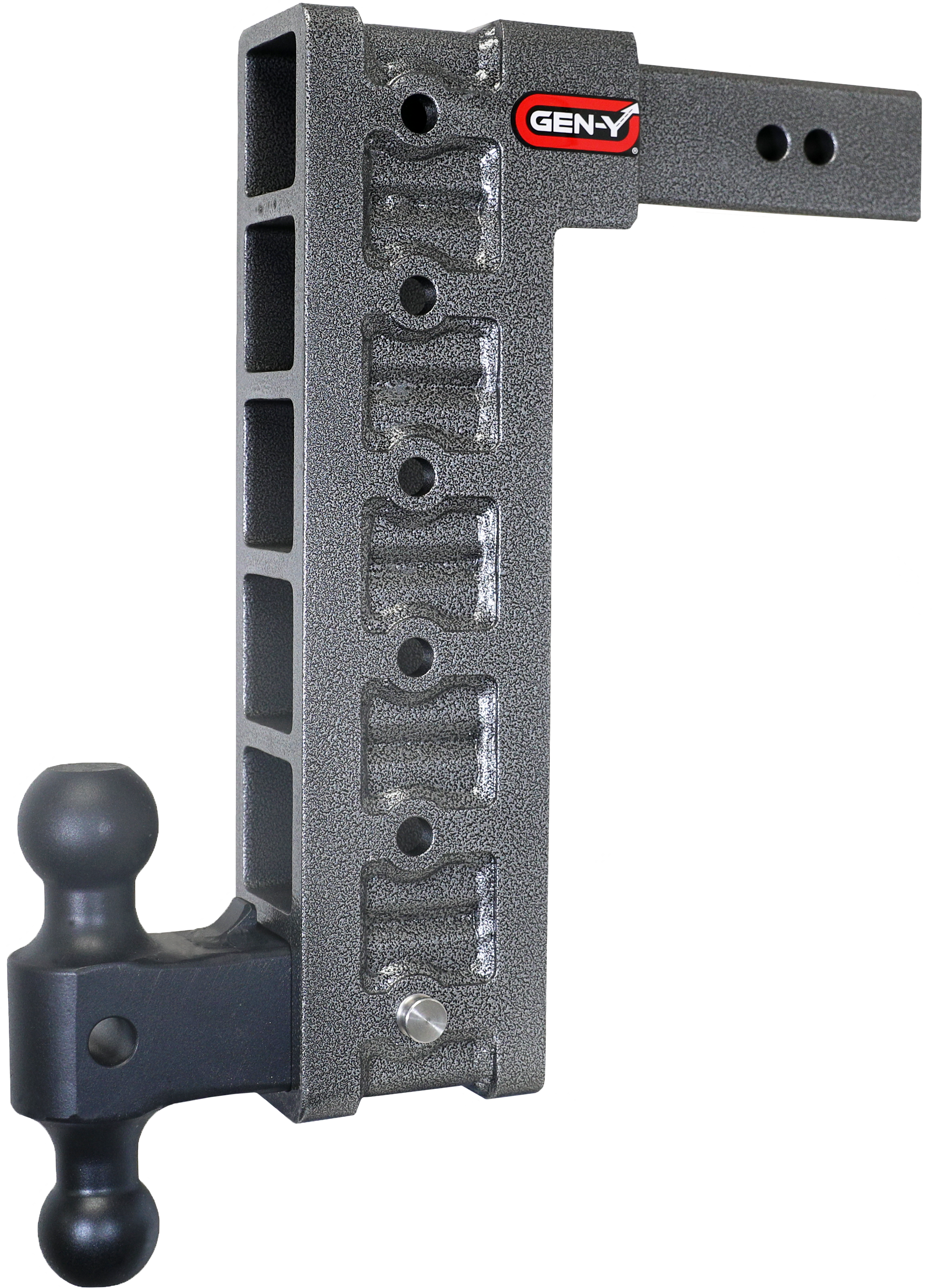 GEN-Y Hitch MEGA-DUTY 2.5" Shank 15" Drop 3K TW 21K Hitch & Dual-Ball & Stabilizer Kit