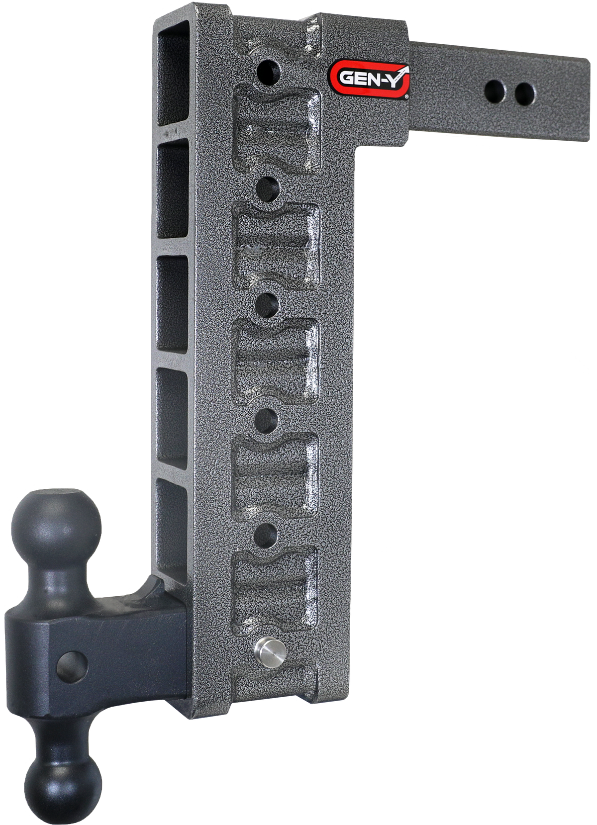 GEN-Y Hitch MEGA-DUTY 2.5" Shank 15" Drop 3K TW 21K Hitch & Dual-Ball & Stabilizer Kit