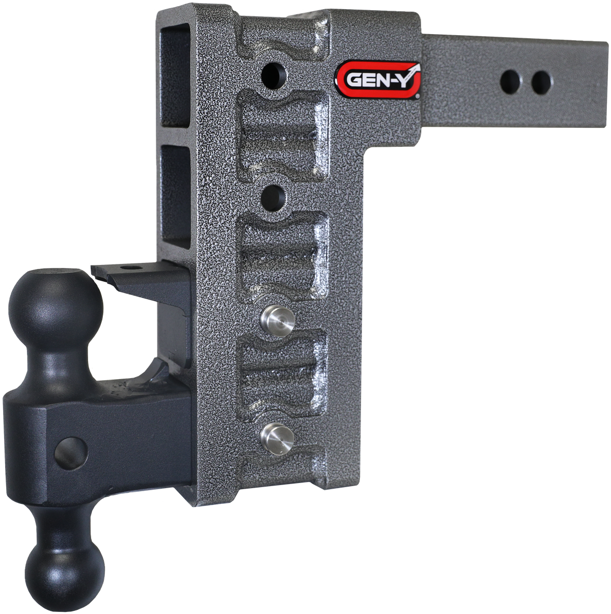 GEN-Y Hitch MEGA-DUTY 2.5" Shank 9" Drop 3K TW 21K Hitch & Dual-Ball & Pintle Lock