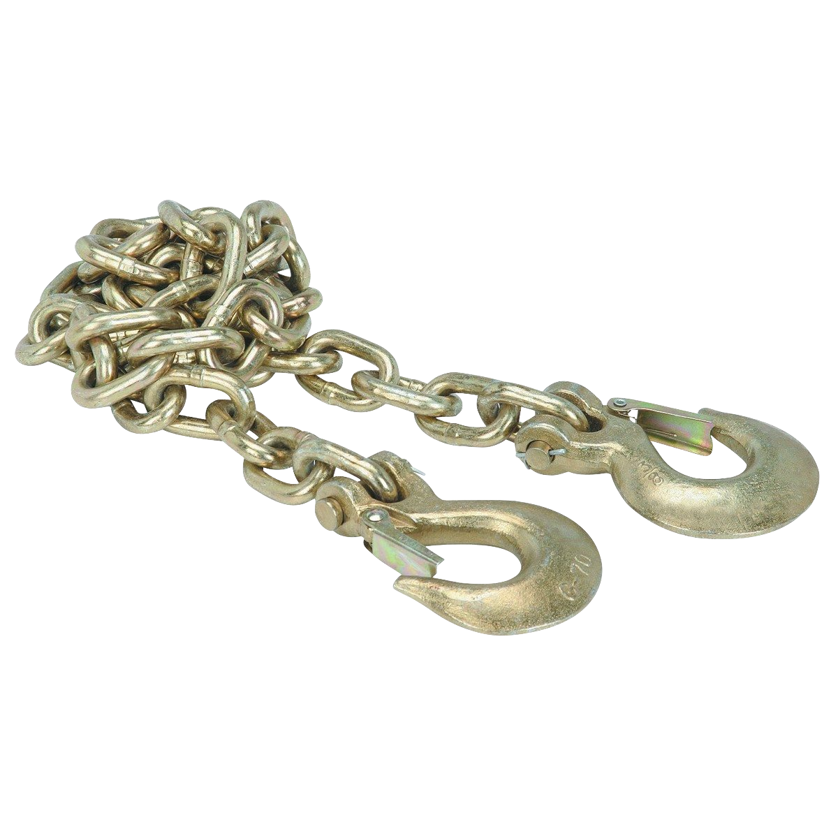 GEN-Y Hitch EXECUTIVE Fifth to Gooseneck Safety Chain 3/8 x 84" Safety Chain with 2 Safety Slip Hooks Grade 70
