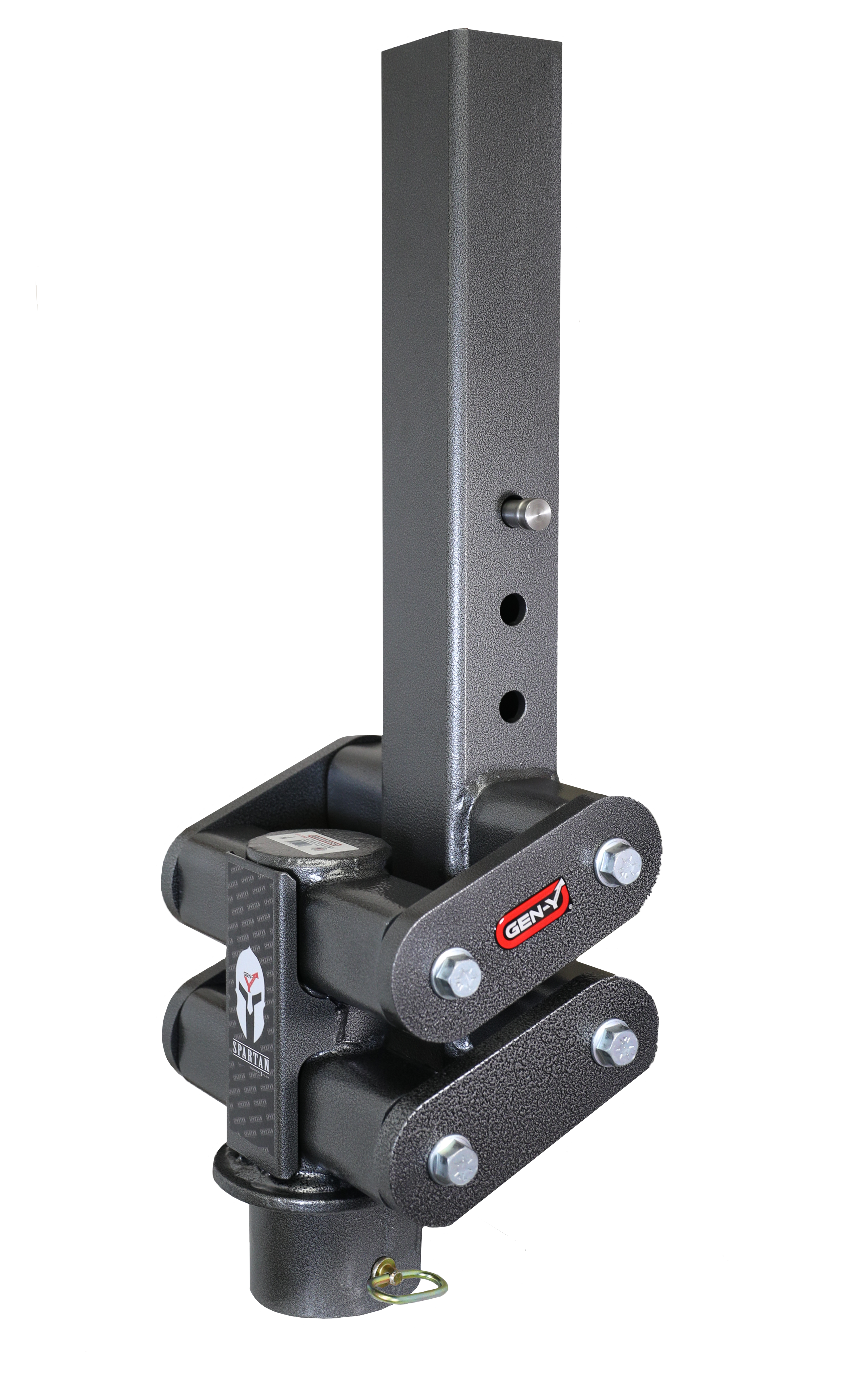 GEN-Y Hitch SPARTAN TORSION-FLEX Manual Latch 5" Offset 4" Square Tube Gooseneck 3" Coupler Standard Height 7K TW 40K Towing
