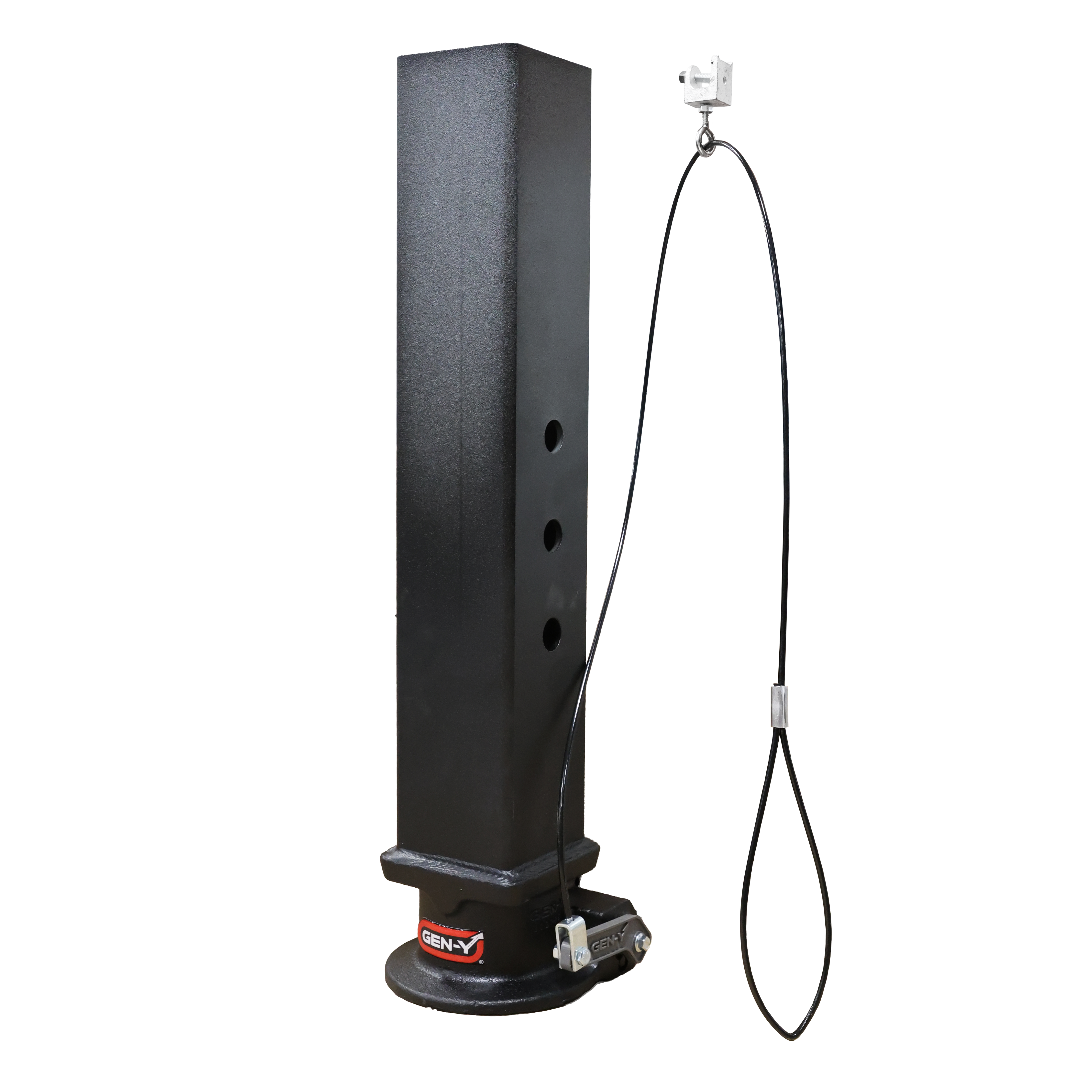 GEN-Y Hitch VIKING Gooseneck Static Hitch – SnapLatch 2 5/16" Coupler – 4" SQ Tube – 8.5K TW 30K Max Towing - W/Pull Cable