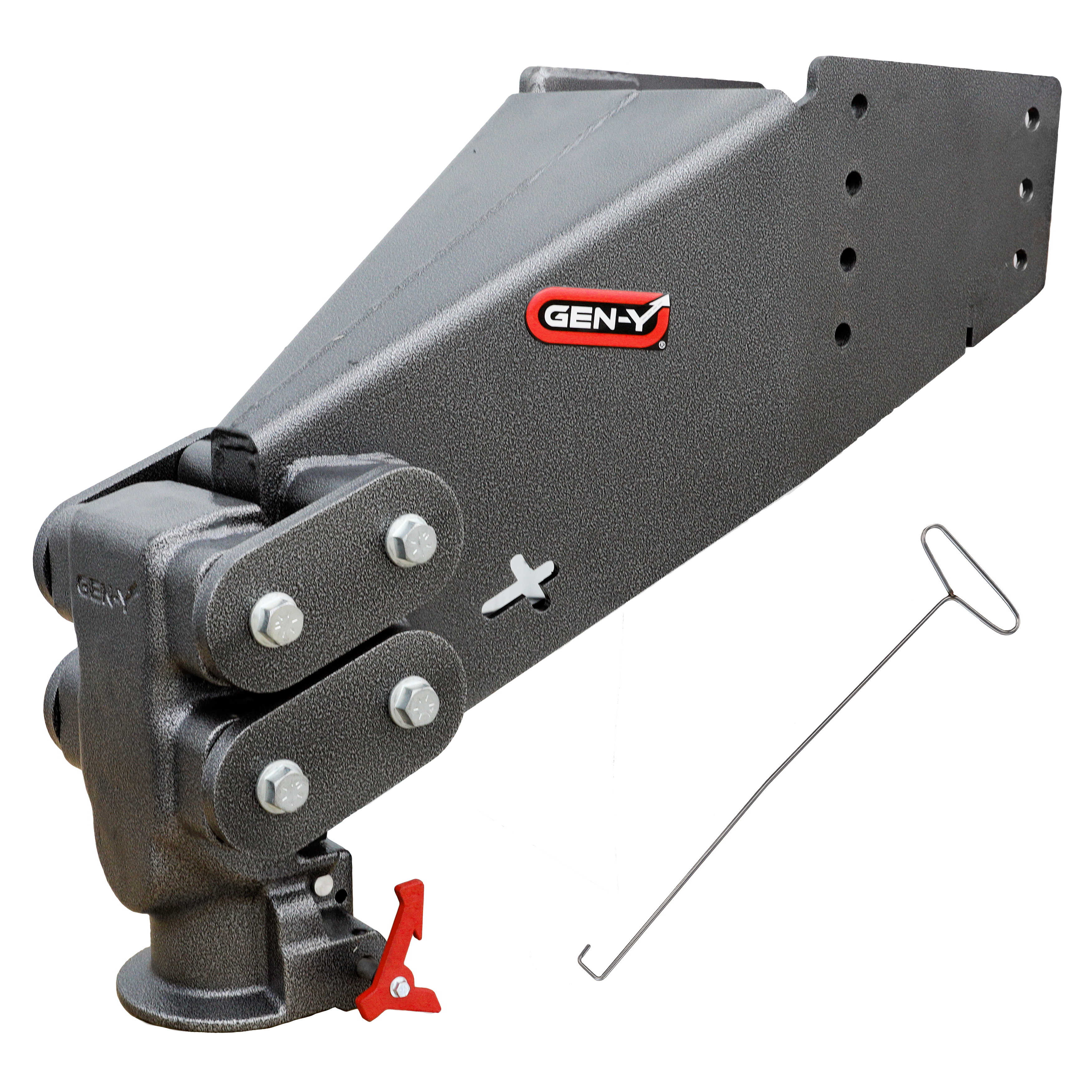 GEN-Y Hitch EXECUTIVE TORSION-FLEX Auto Latch Rhino Fifth Wheel Pin Box Replacement with Gooseneck 2 5/16" Coupler 1.5K - 4.5K pin weight range 30K Towing