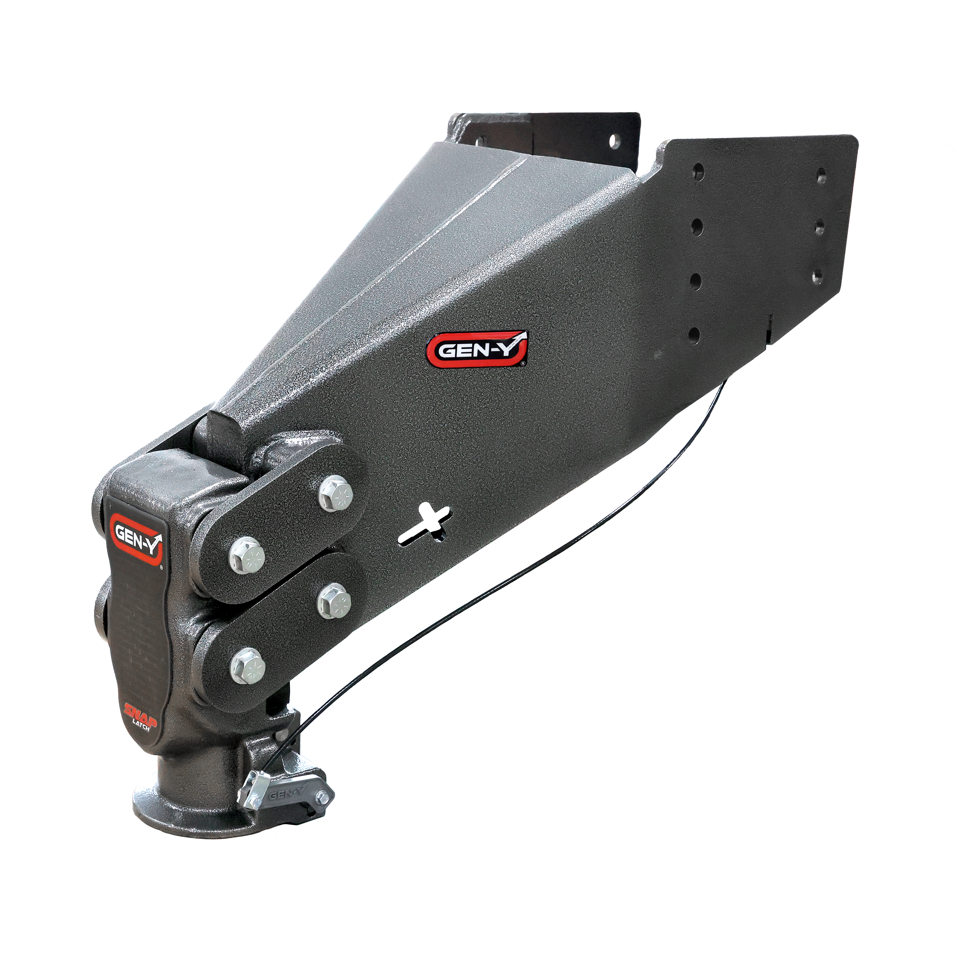 GEN-Y Hitch EXECUTIVE TORSION-FLEX SpLatch Rhino Fifth Wheel Pin Box Replacement with Gooseneck 2 5/16" Coupler 3.5K - 6.5K pin weight range 30K Towing