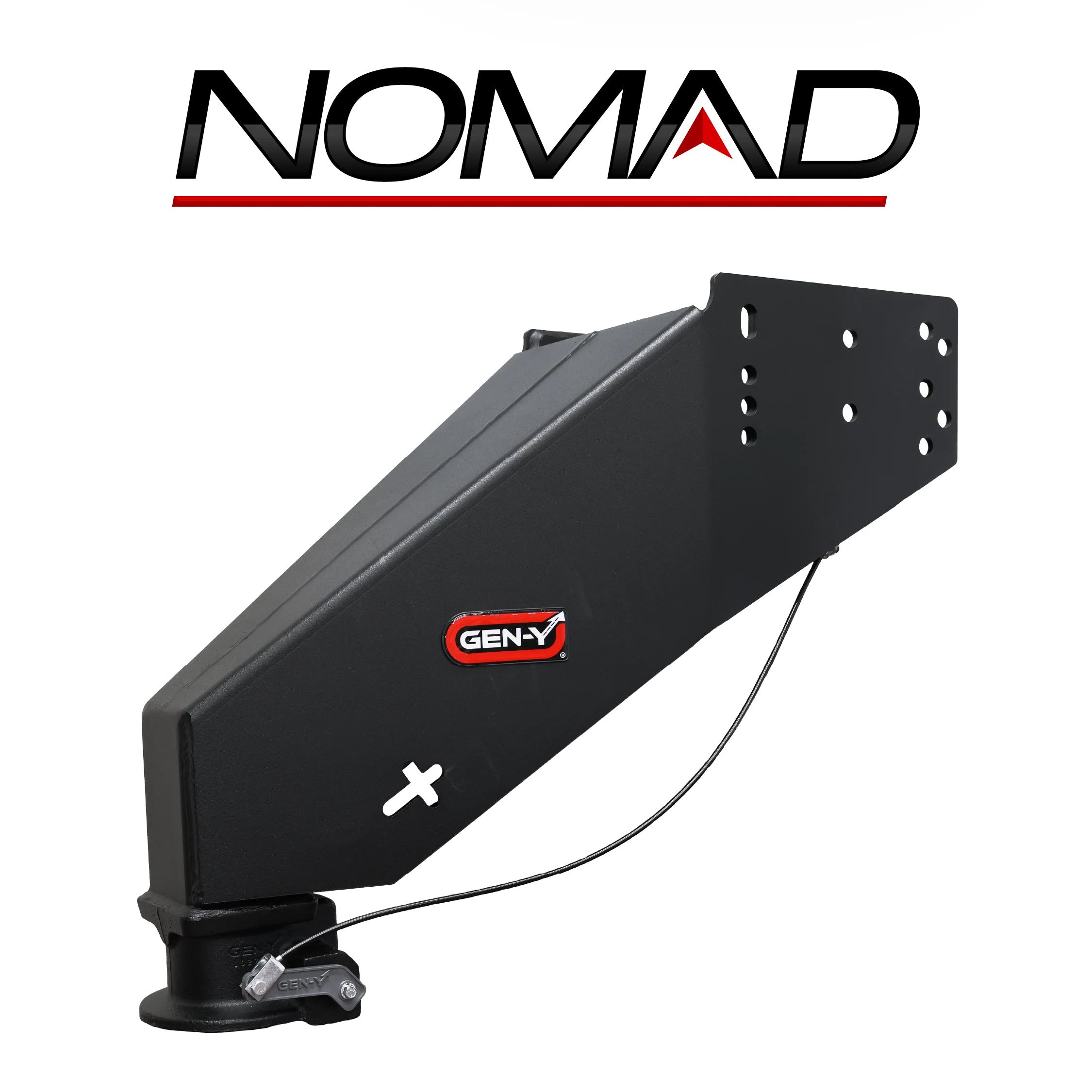 GEN-Y Hitch NOMAD - Static Fifth Wheel to Gooseneck - 2 5/16" Coupler - 6.5K TW 30K Overall Towing - Texture Black - Fits 1621 1116 & 1716 Frames