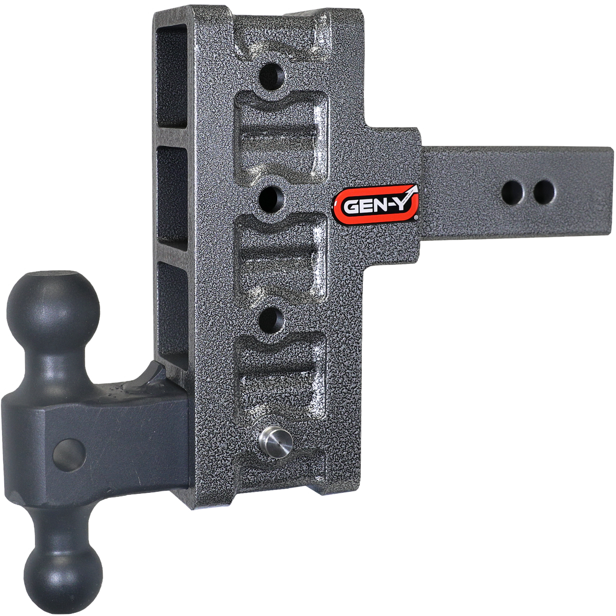 GEN-Y Hitch MEGA-DUTY 2.5" Offset Shank 3" Rise 6" Drop 3K TW 21K Hitch & Dual-Ball