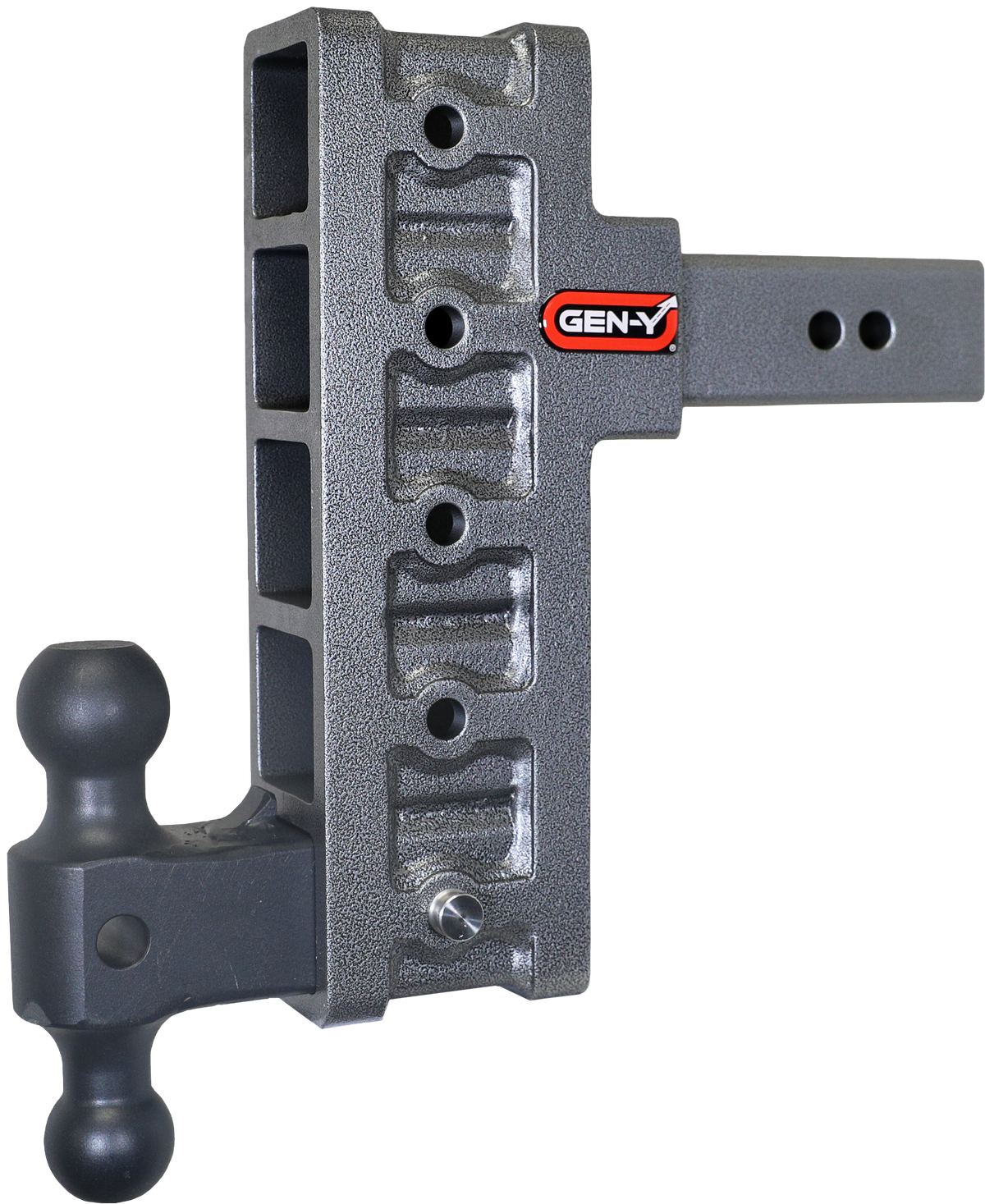 GEN-Y Hitch MEGA-DUTY 2.5" Offset Shank 3" Rise 9" Drop 3K TW 21K Hitch & Dual-Ball