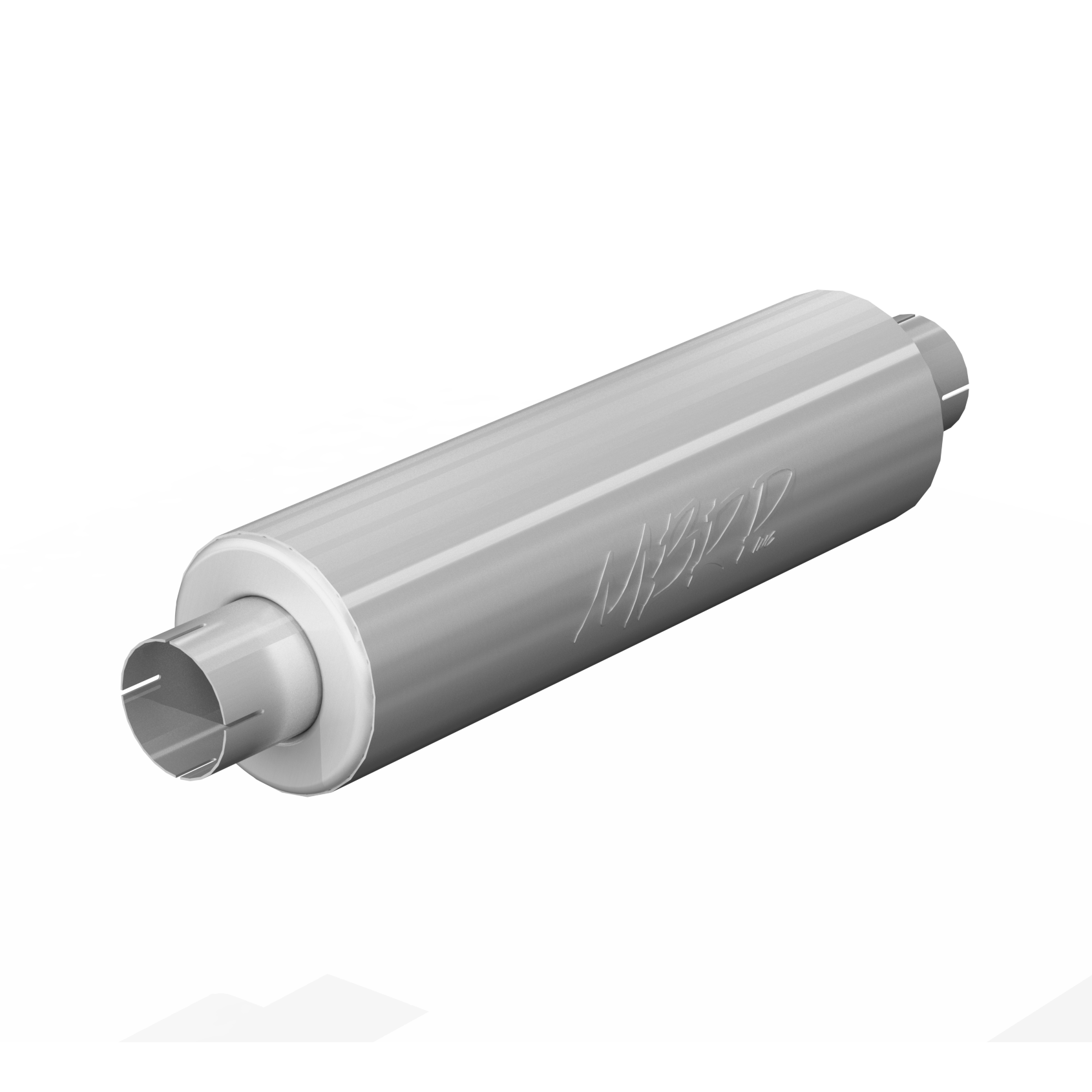 3 Inch Exhaust Pipe ID Inlet/Outlet 26 Inch Single Muffler Mild Tone Aluminized Steel MBRP