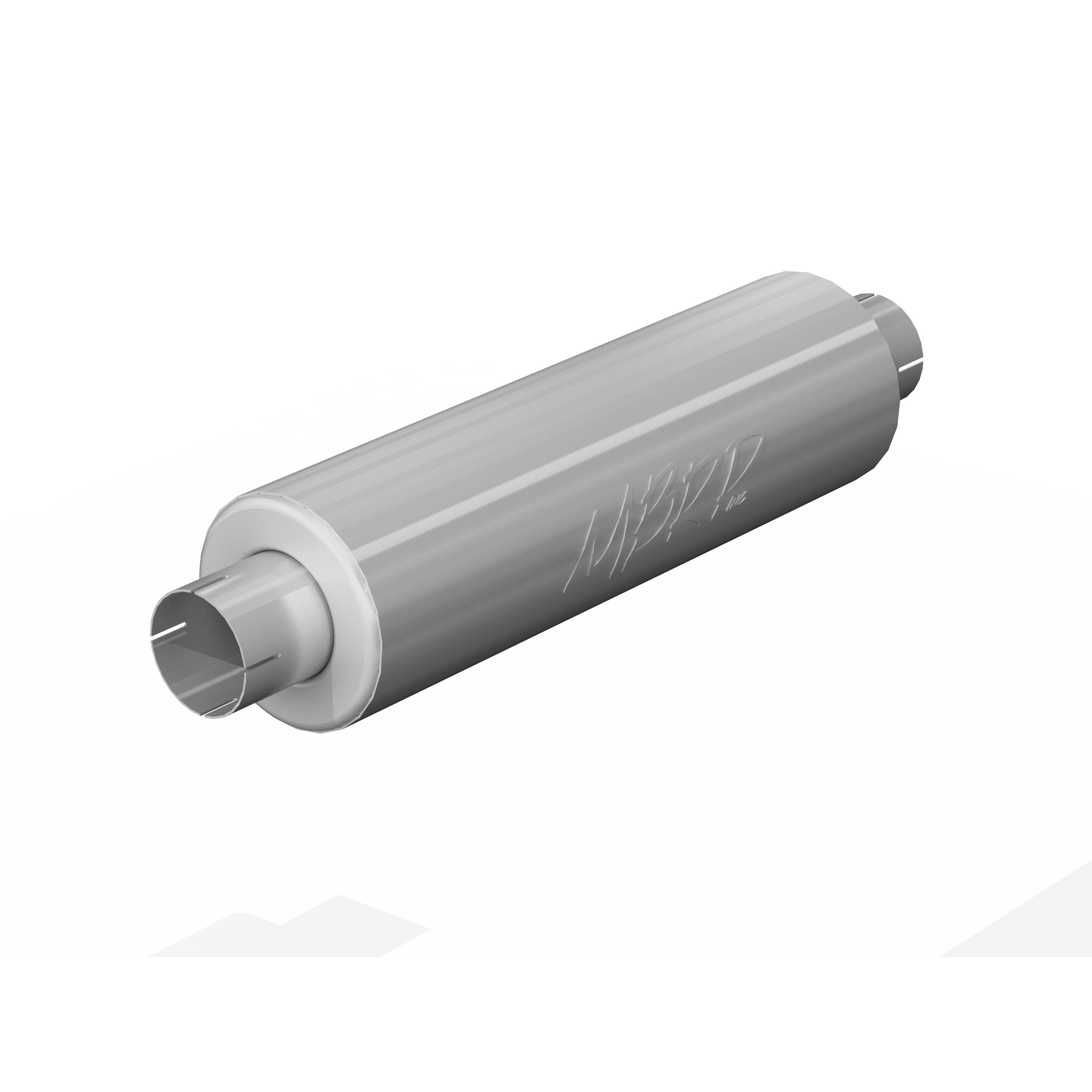 3 Inch Exhaust Pipe ID Inlet/Outlet 26 Inch Single Muffler Mild Tone T409 Stainless Steel MBRP