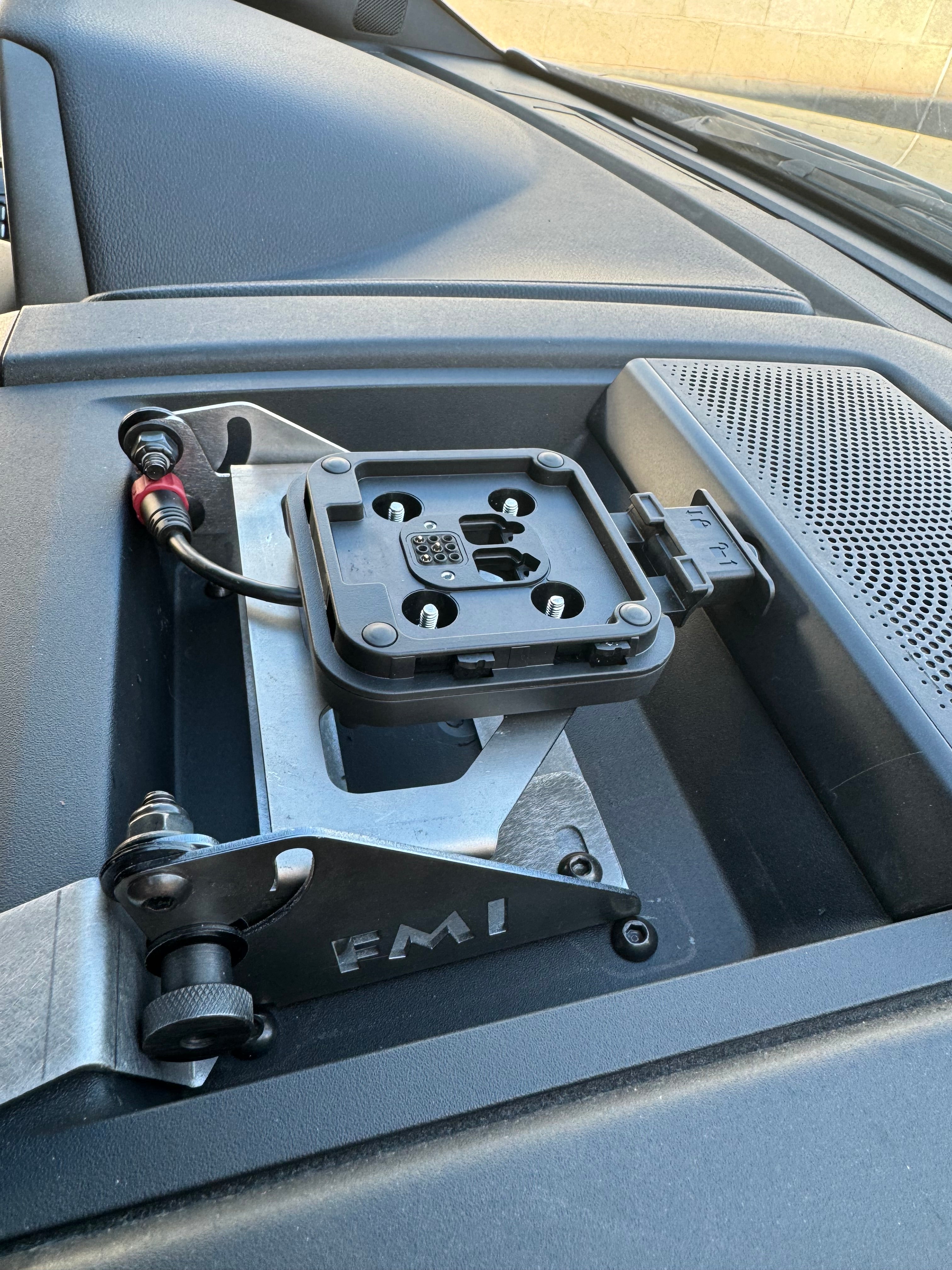 Foutz Motorsports Center Dash Fold Down GPS Mount (Garmin TREAD XL) 2017-2020 Ford F-150 Raptor