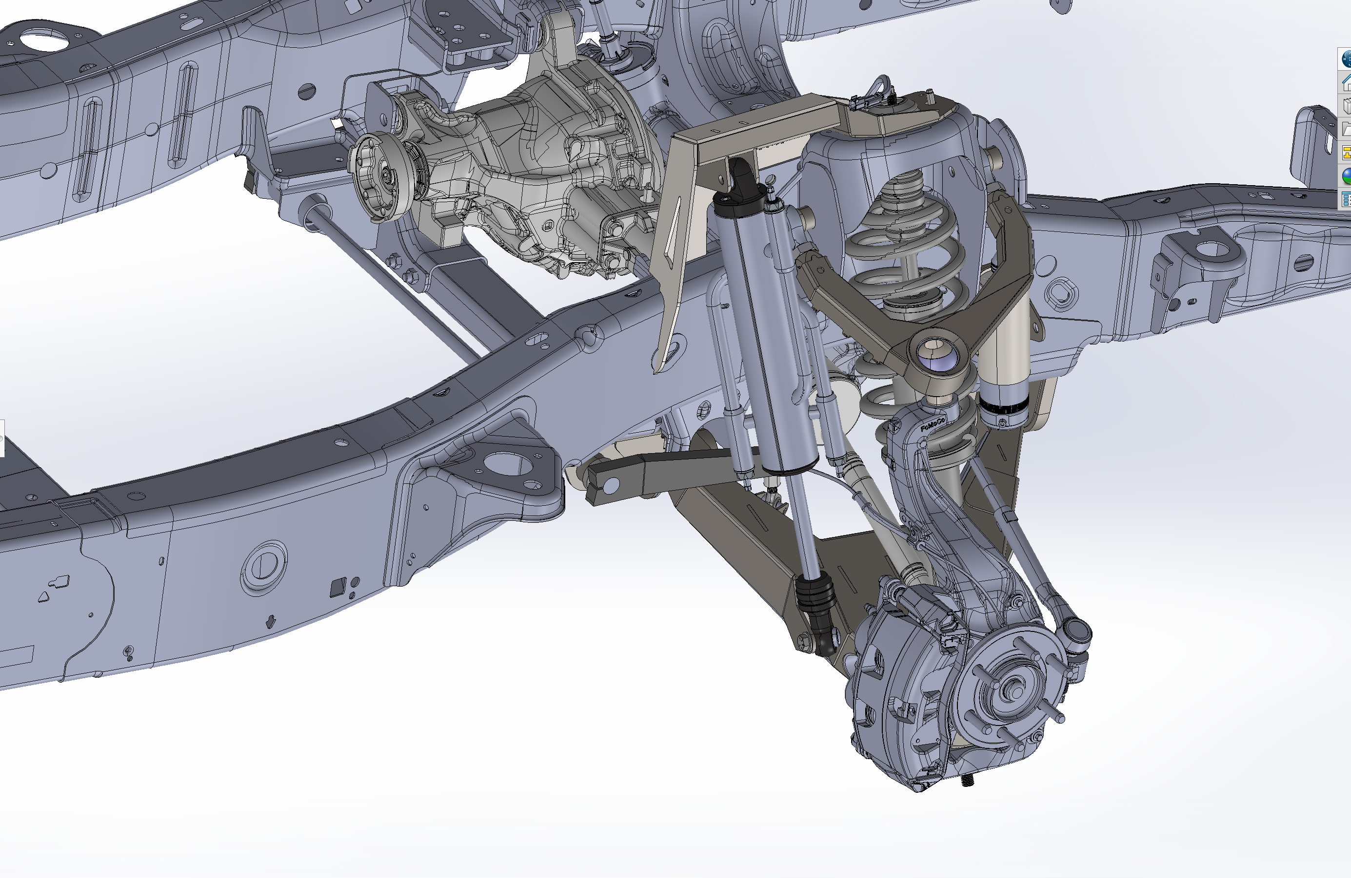 Foutz Motorsports Mid Travel Front Suspension Kit, with Fabricated Upper Arm 2017-2020 Ford F-150 Raptor