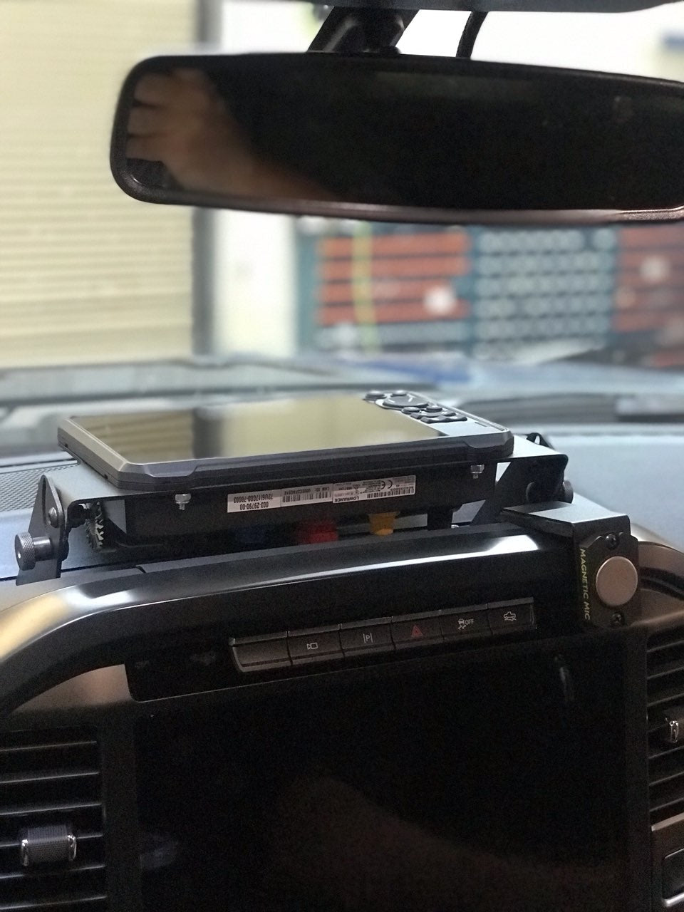 Foutz Motorsports Center Dash Fold Down GPS mount- HDS7 Carbon 2021-2023 Ford F-150 Raptor 2021-2026 Ford F-150 2023 Ford F-150 Raptor R