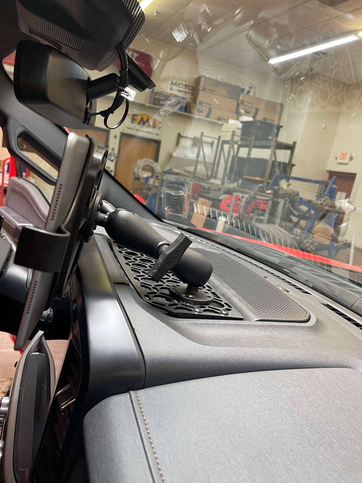 Foutz Motorsports Dash center panel kit in Hammer Black - From Adapt-a-panel 2021-2023 Ford F-150 Raptor 2023 Ford F-150 Raptor R