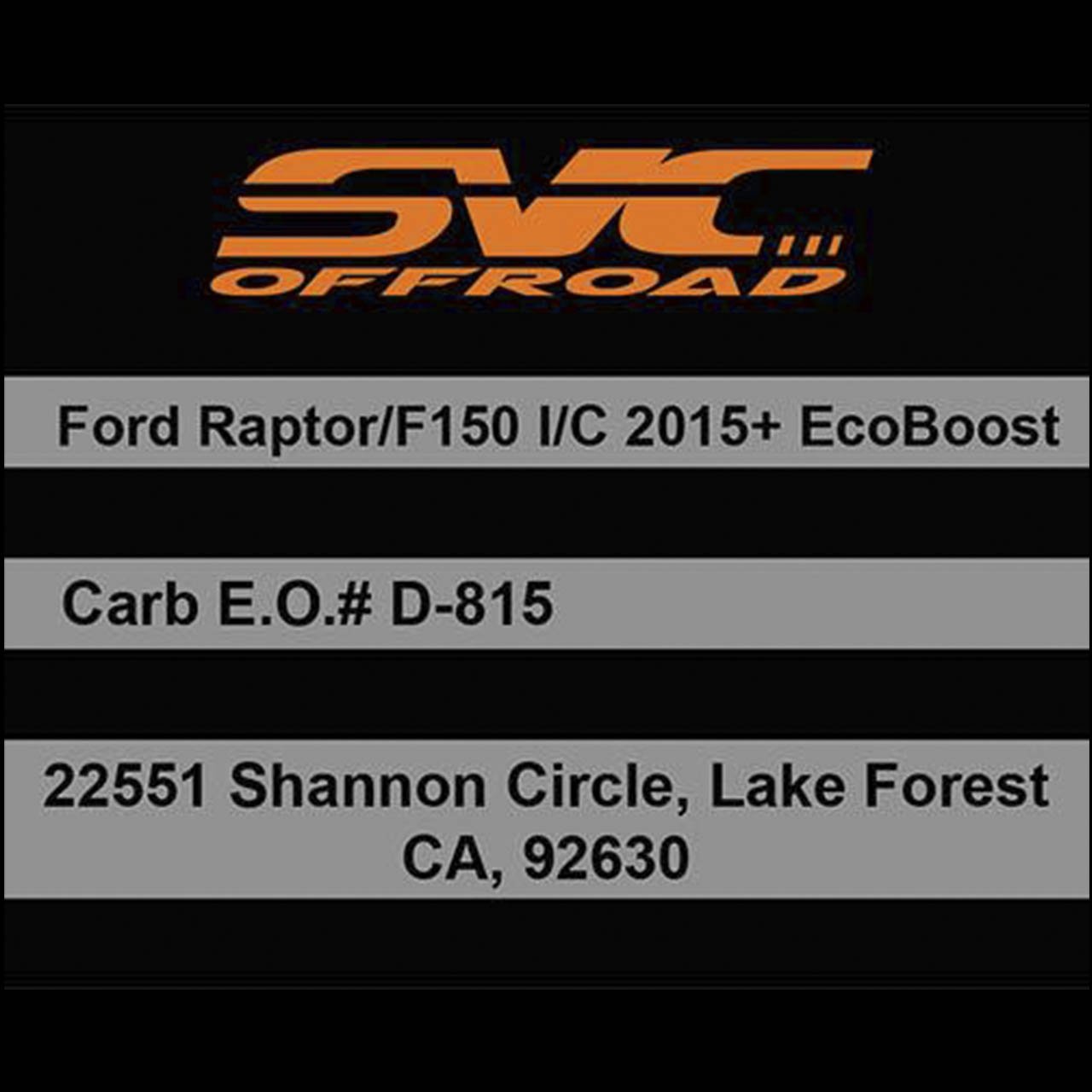 SVC Offroad Intercooler - Gen 2 Ford Raptor - SVC Offroad