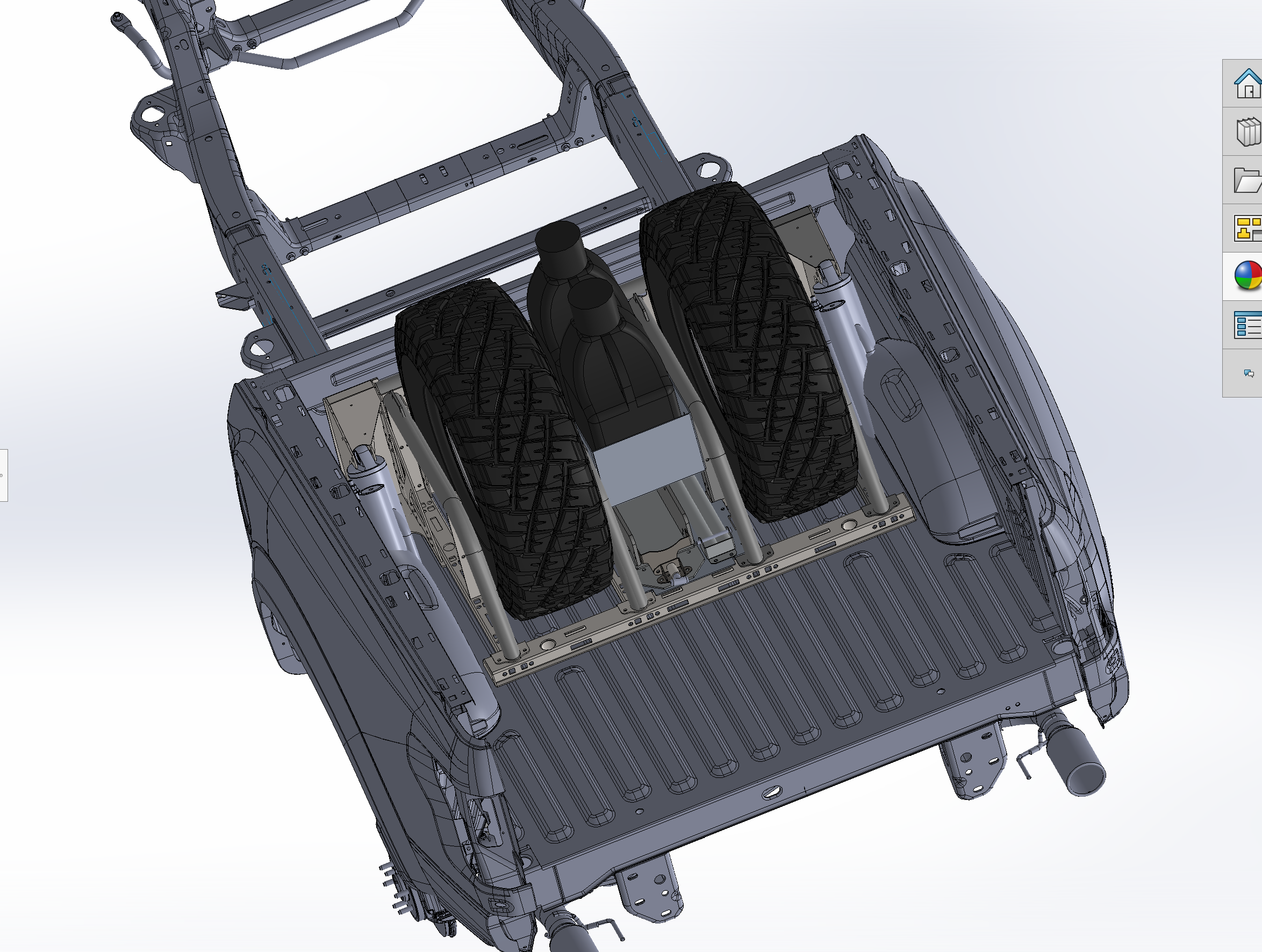 Foutz Motorsports 20" Rear Travel Bed Organizer kit 2017-2020 Ford F-150 Raptor