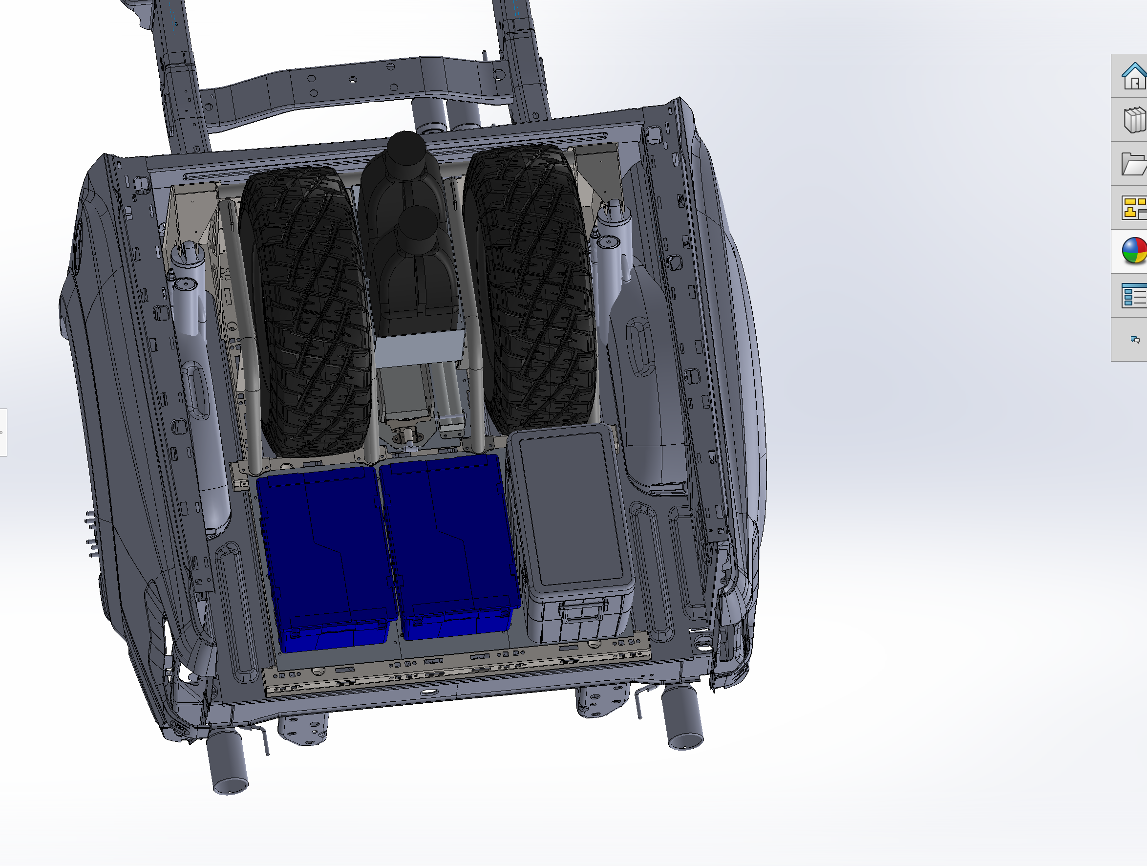 Foutz Motorsports 20" Rear Travel Bed Organizer kit 2017-2020 Ford F-150 Raptor
