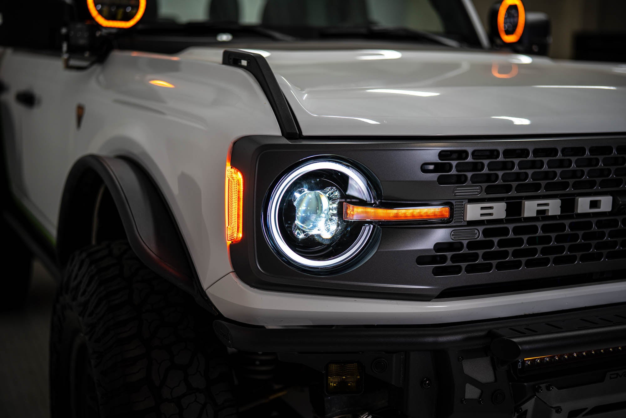 2021 2025 Ford Bronco Black Headlights DV8 Offroad